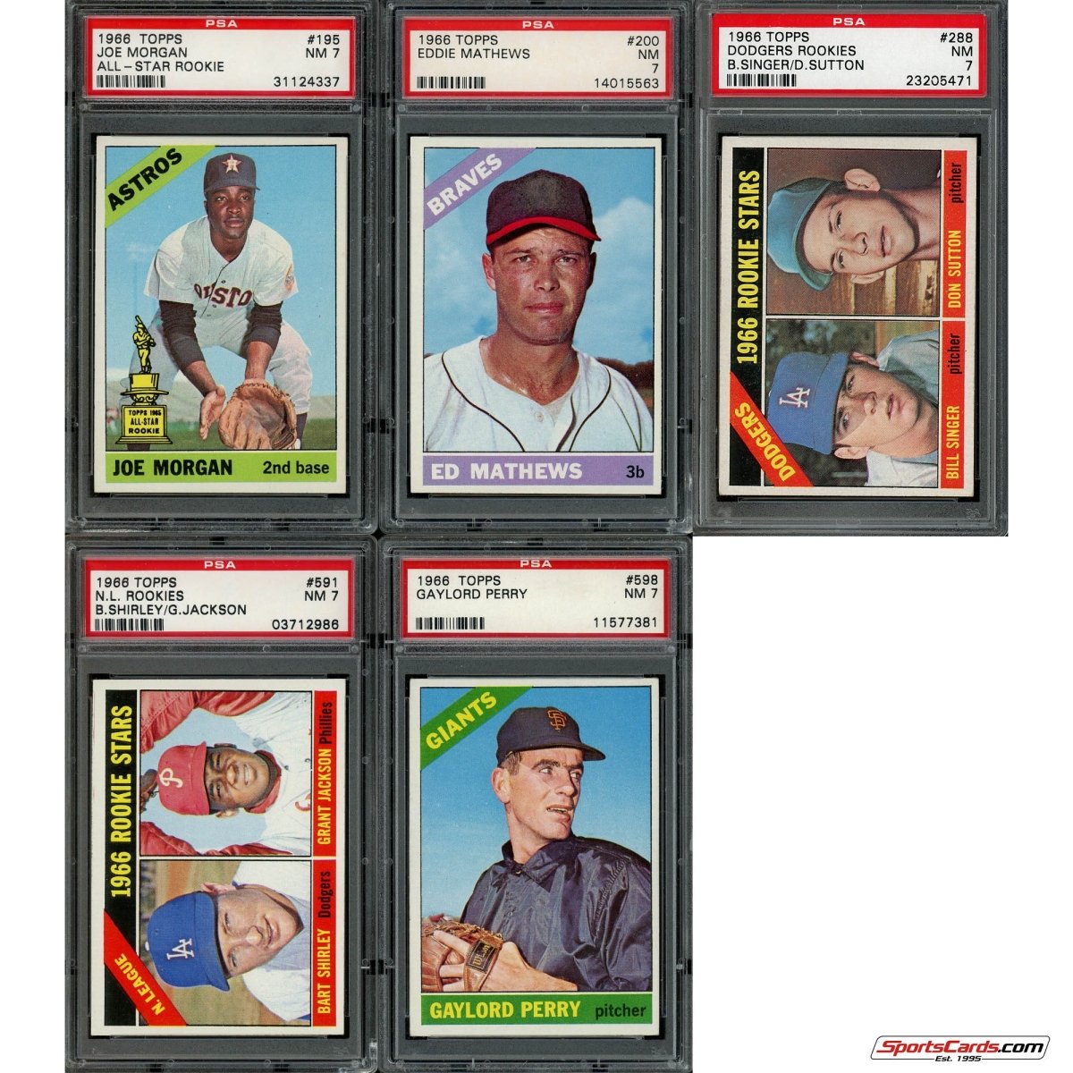1966 Topps Baseball Complete Graded Set Break - (1) PSA 7 or Better Graded Card Per Box! - Sports Gifts, Sports Memorabilia, Sports Collectibles, Fan Shop