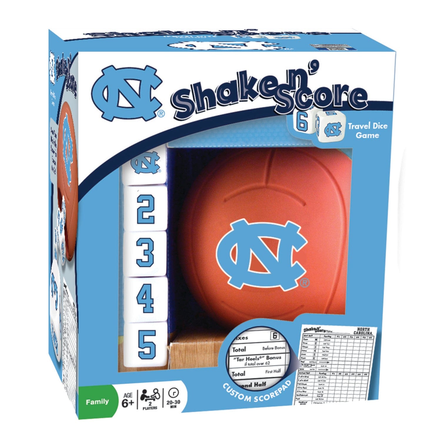 UNC Tar Heels Shake n' Score Game - Sports Gifts, Sports Memorabilia, Sports Collectibles, Fan Shop