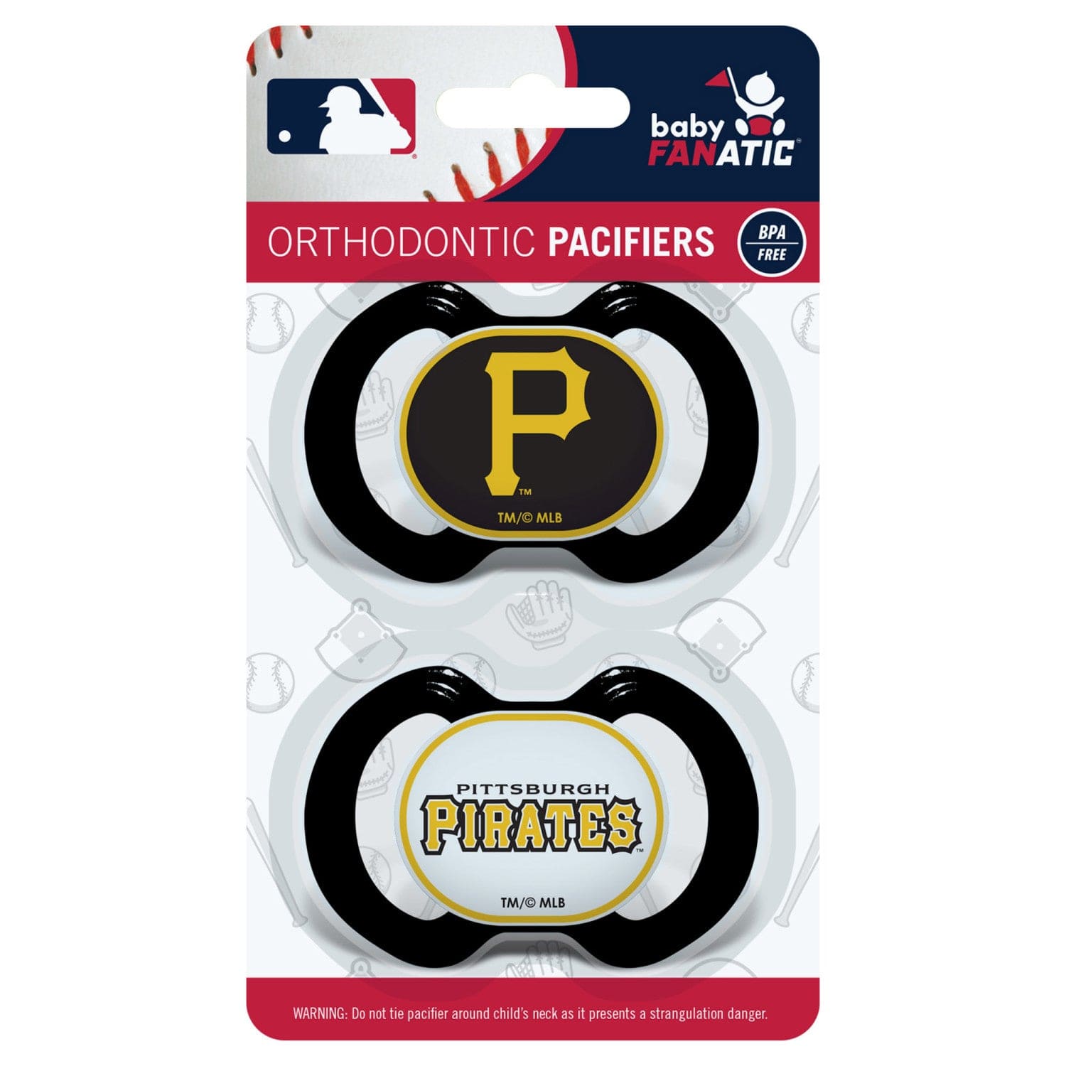 Pittsburgh Pirates Pacifier 2-Pack for Little Fans - Sports Gifts, Sports Memorabilia, Sports Collectibles, Fan Shop