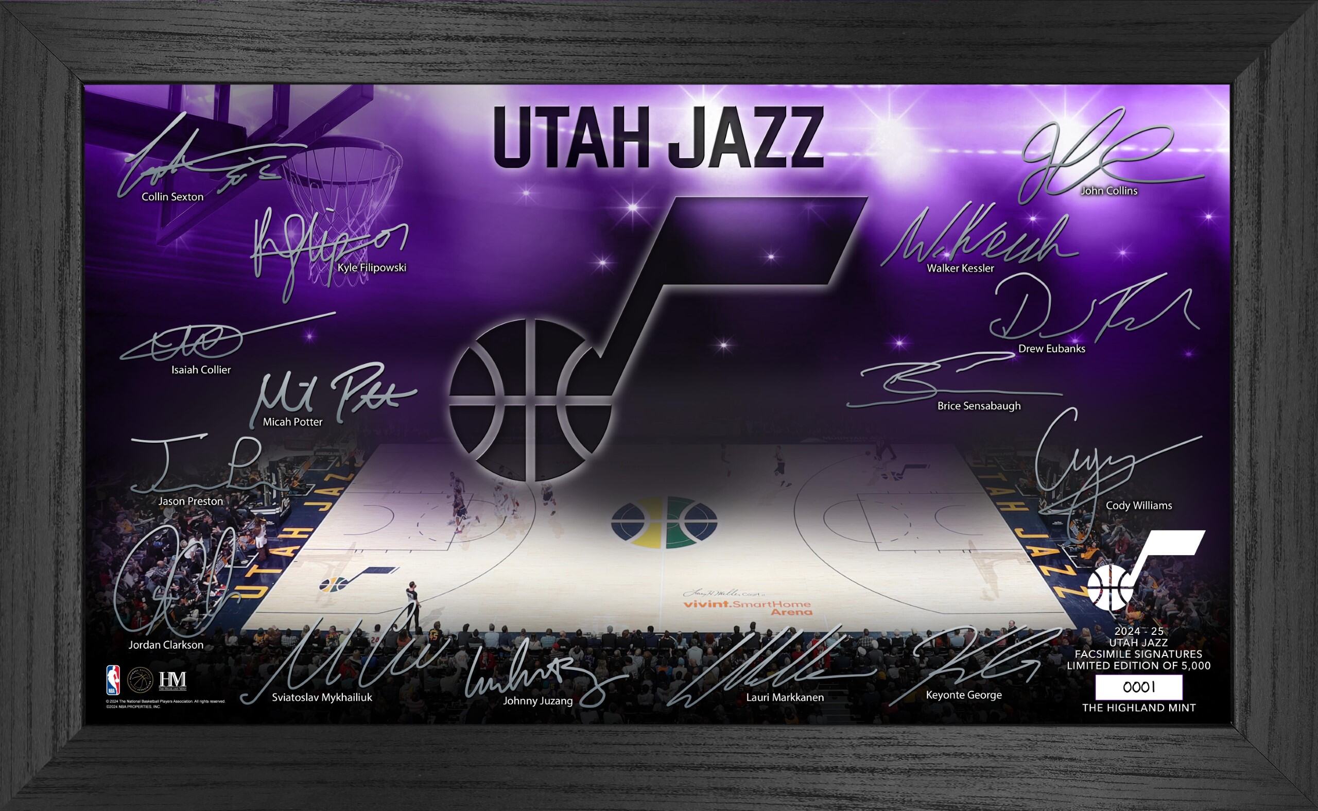 Utah Jazz 2024-25 Signature Court - Sports Collectibles, Sports Memorabilia, Sports Fan Shop, Sports Gifts