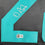 Framed Autographed/Signed De'Von DeVon Achane 35x39 Miami Black Football Jersey Beckett BAS COA