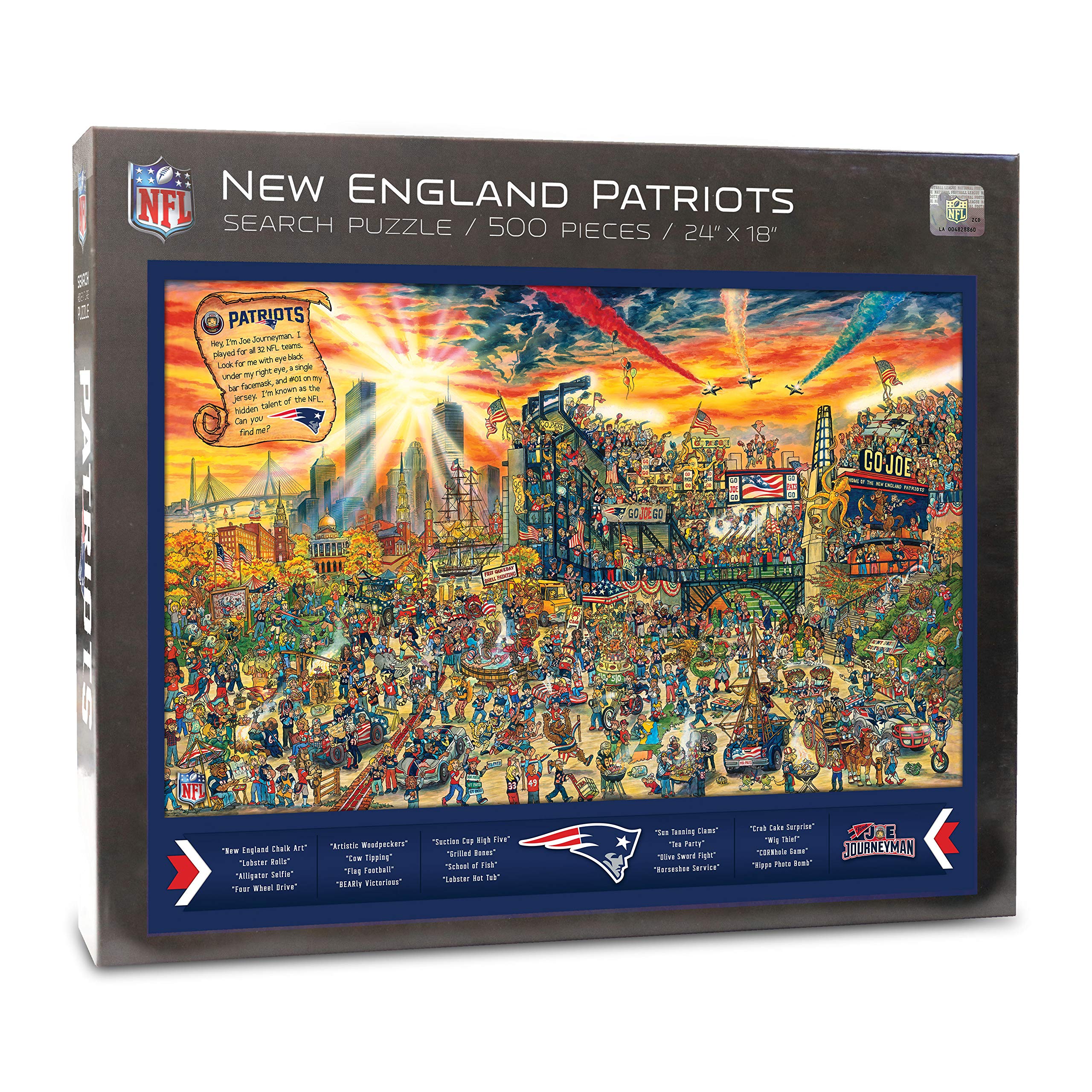 YouTheFan NFL Joe Journeyman 18'' x 24'' 500-Piece Team Puzzle - Sports Collectibles, Sports Memorabilia, Sports Fan Shop, Sports Gifts