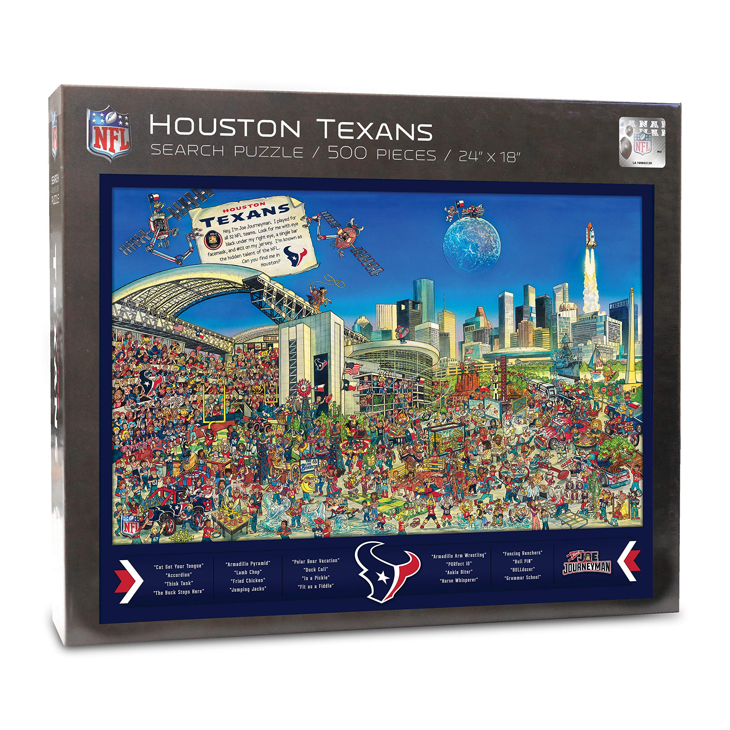 NFL Houston Texans Joe Journeyman Puzzle - 500-piece - Sports Collectibles, Sports Memorabilia, Sports Fan Shop, Sports Gifts