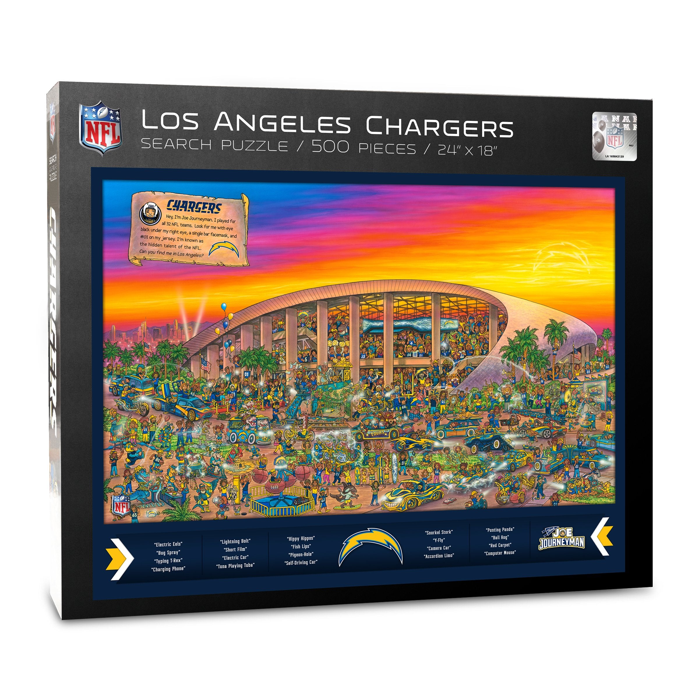 YouTheFan NFL Joe Journeyman 18'' x 24'' 500-Piece Team Puzzle - Sports Collectibles, Sports Memorabilia, Sports Fan Shop, Sports Gifts