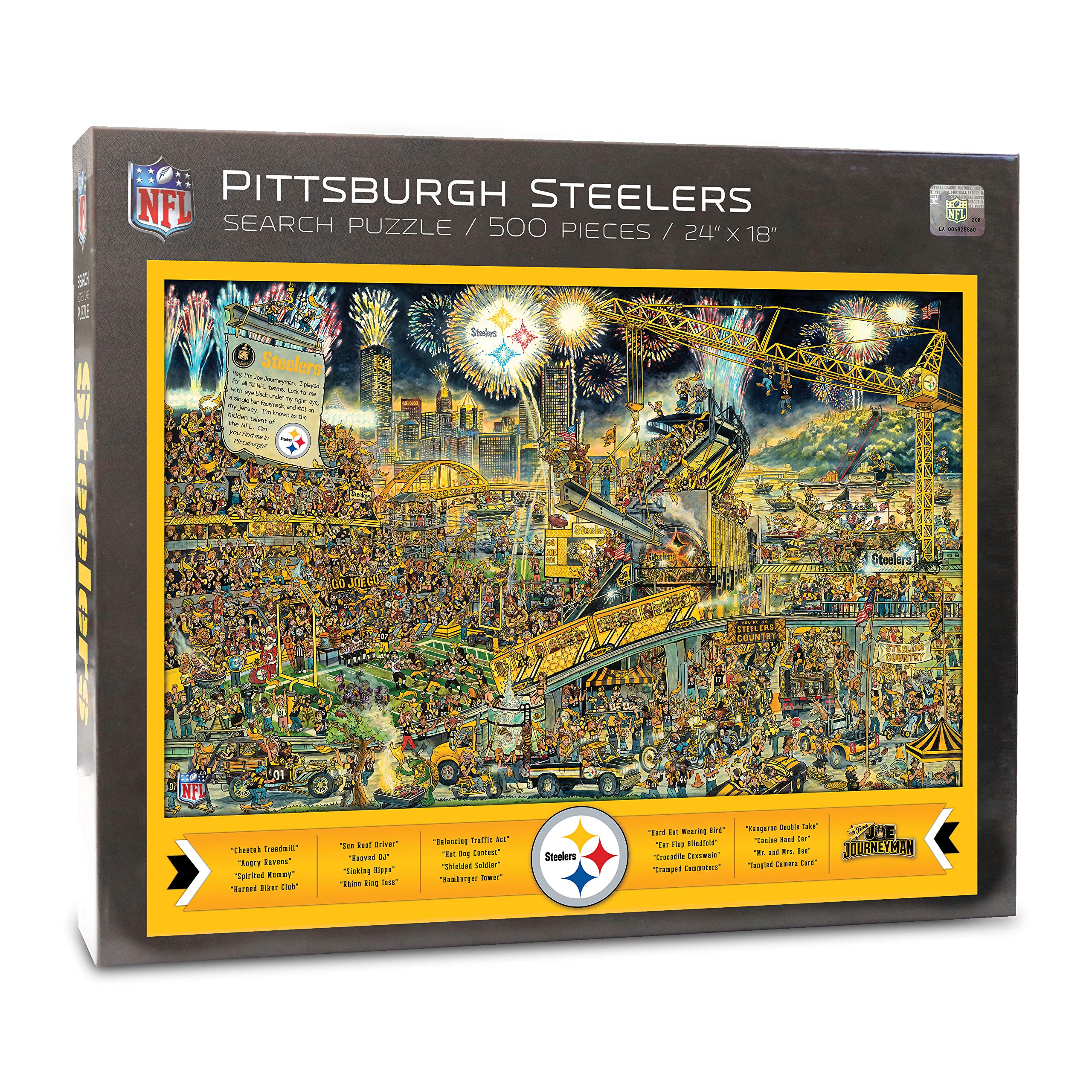 YouTheFan NFL Joe Journeyman 18'' x 24'' 500-Piece Team Puzzle - Sports Collectibles, Sports Memorabilia, Sports Fan Shop, Sports Gifts