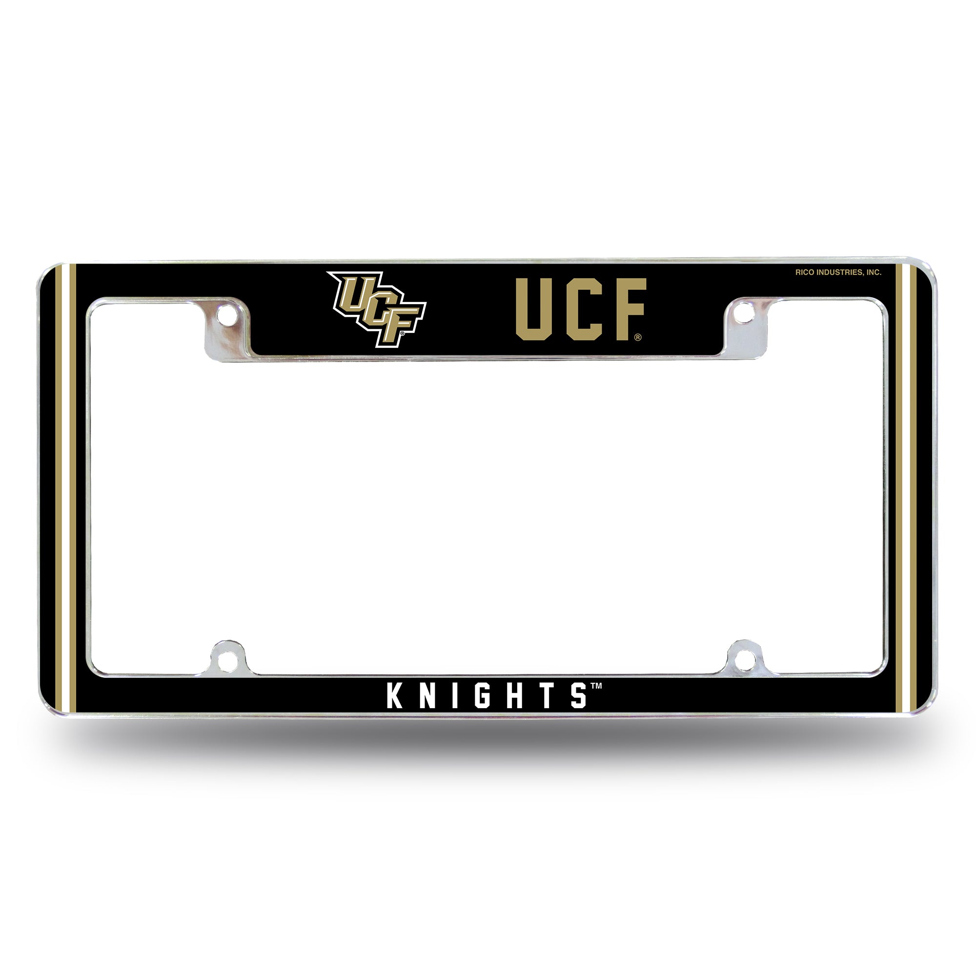 NCAA  Central Florida Knights UCF Classic 12" x 6" Chrome All Over Automotive License Plate Frame for Car/Truck/SUV