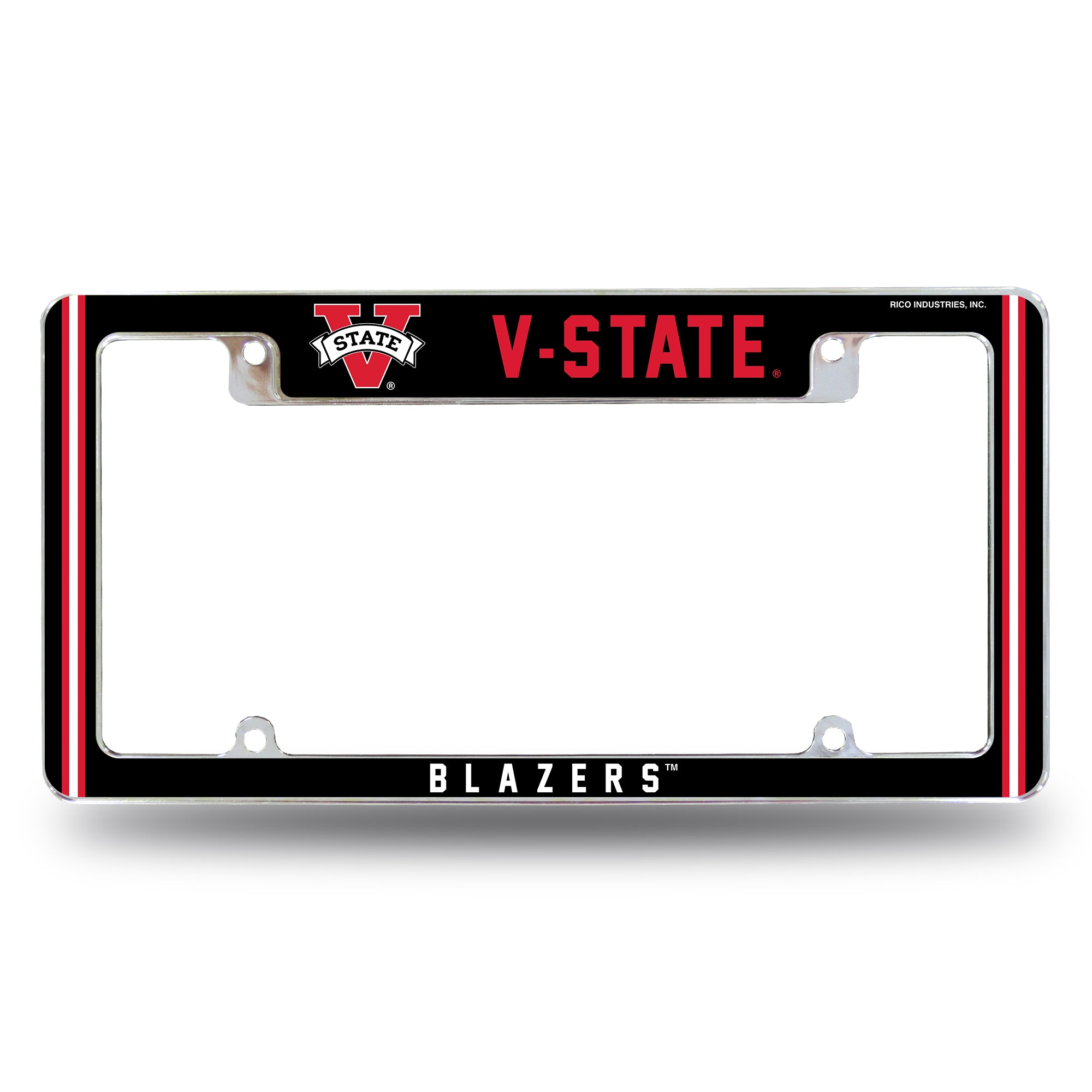 NCAA  Valdosta State Blazers Classic 12" x 6" Chrome All Over Automotive License Plate Frame for Car/Truck/SUV