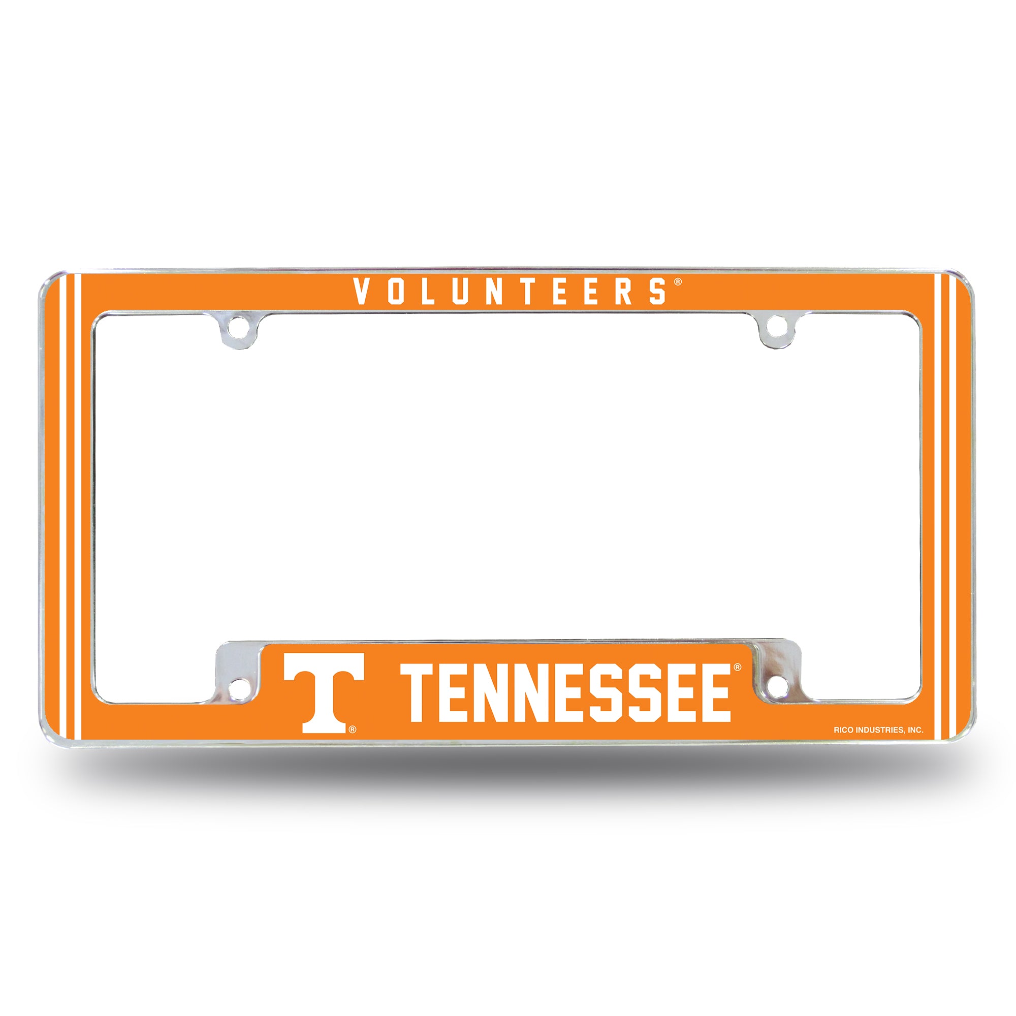 NCAA  Tennessee Volunteers Classic 12" x 6" Chrome All Over Automotive License Plate Frame for Car/Truck/SUV
