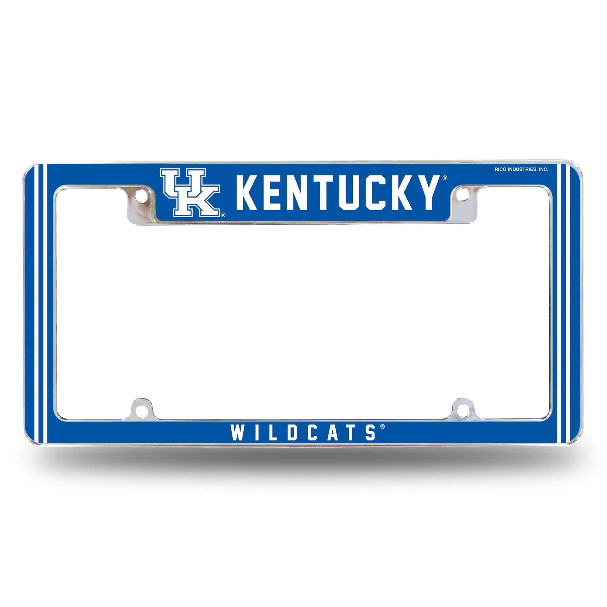 NCAA  Kentucky Wildcats Classic 12" x 6" Chrome All Over Automotive License Plate Frame for Car/Truck/SUV