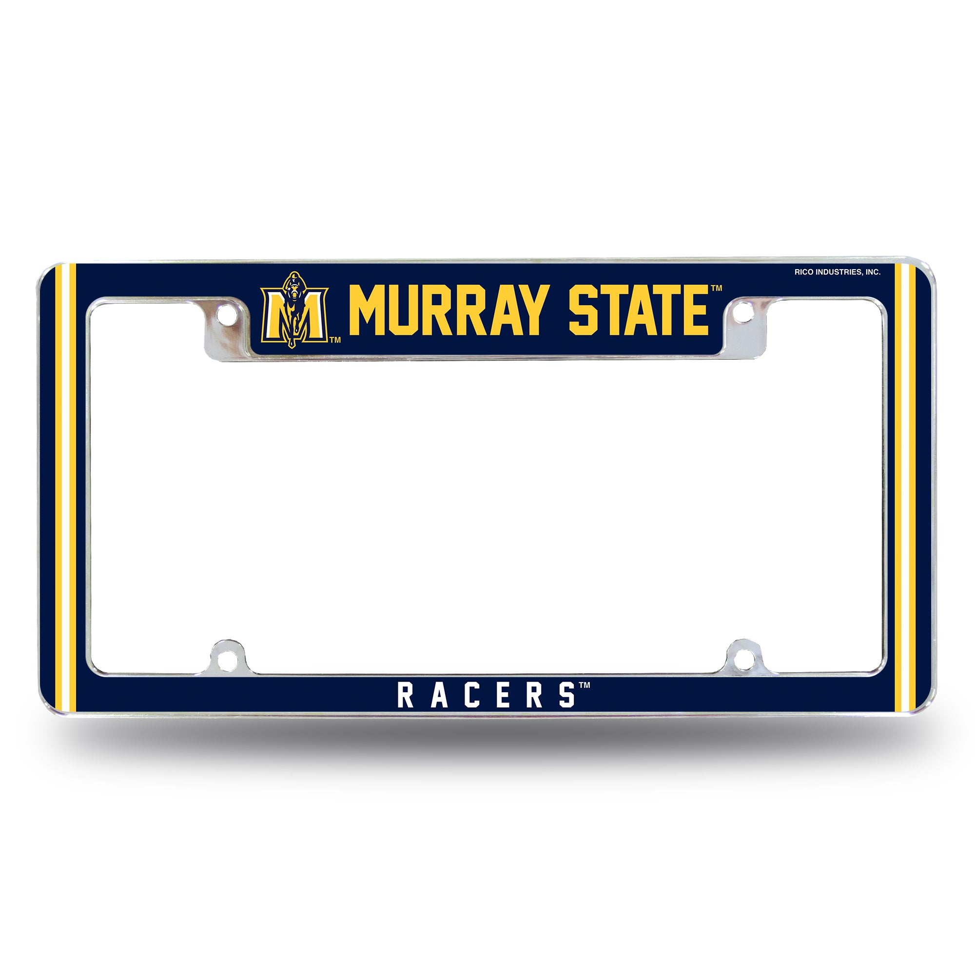NCAA  Murray State Racers Classic 12" x 6" Chrome All Over Automotive License Plate Frame for Car/Truck/SUV