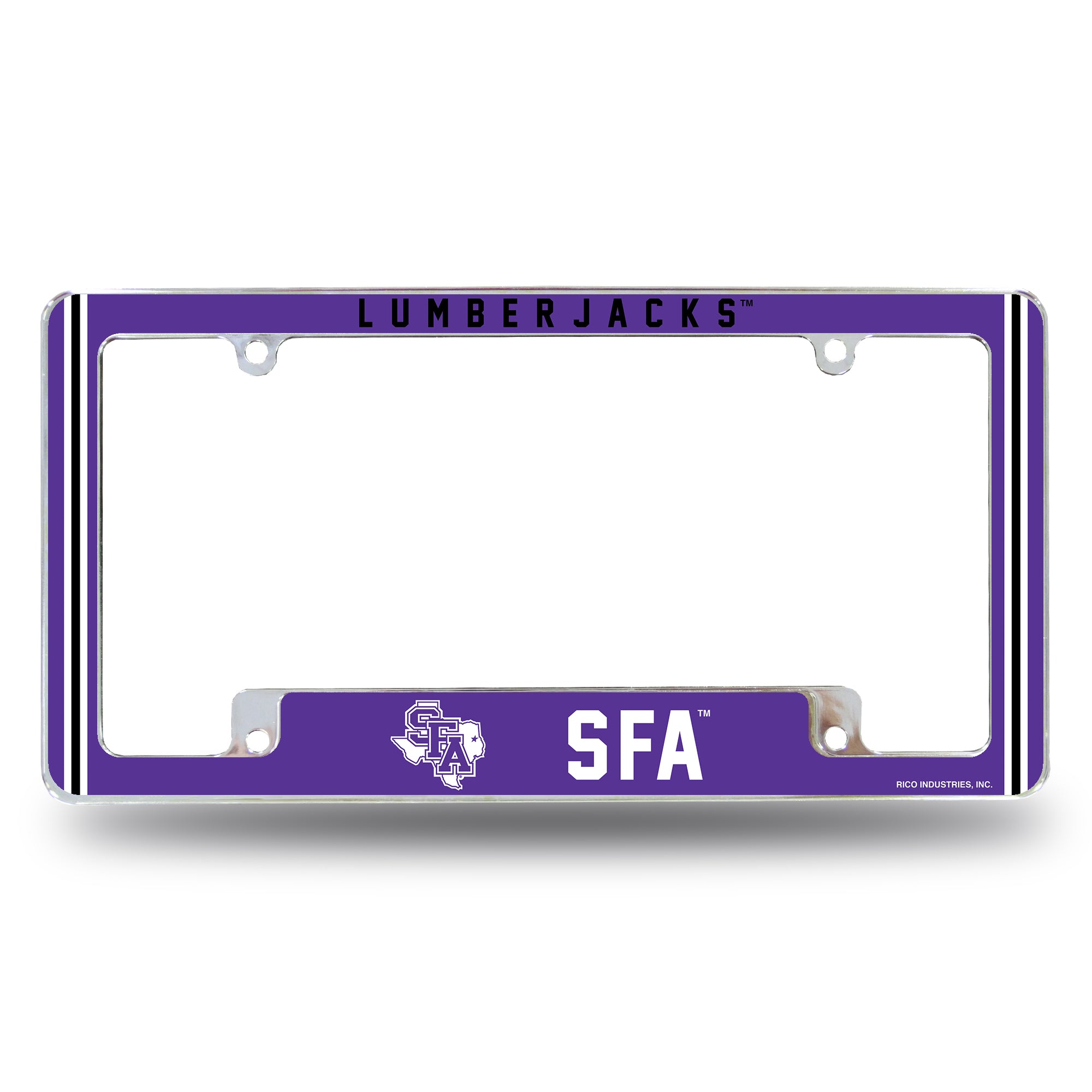 NCAA  Stephen F. Austin Lumberjacks Classic 12" x 6" Chrome All Over Automotive License Plate Frame for Car/Truck/SUV