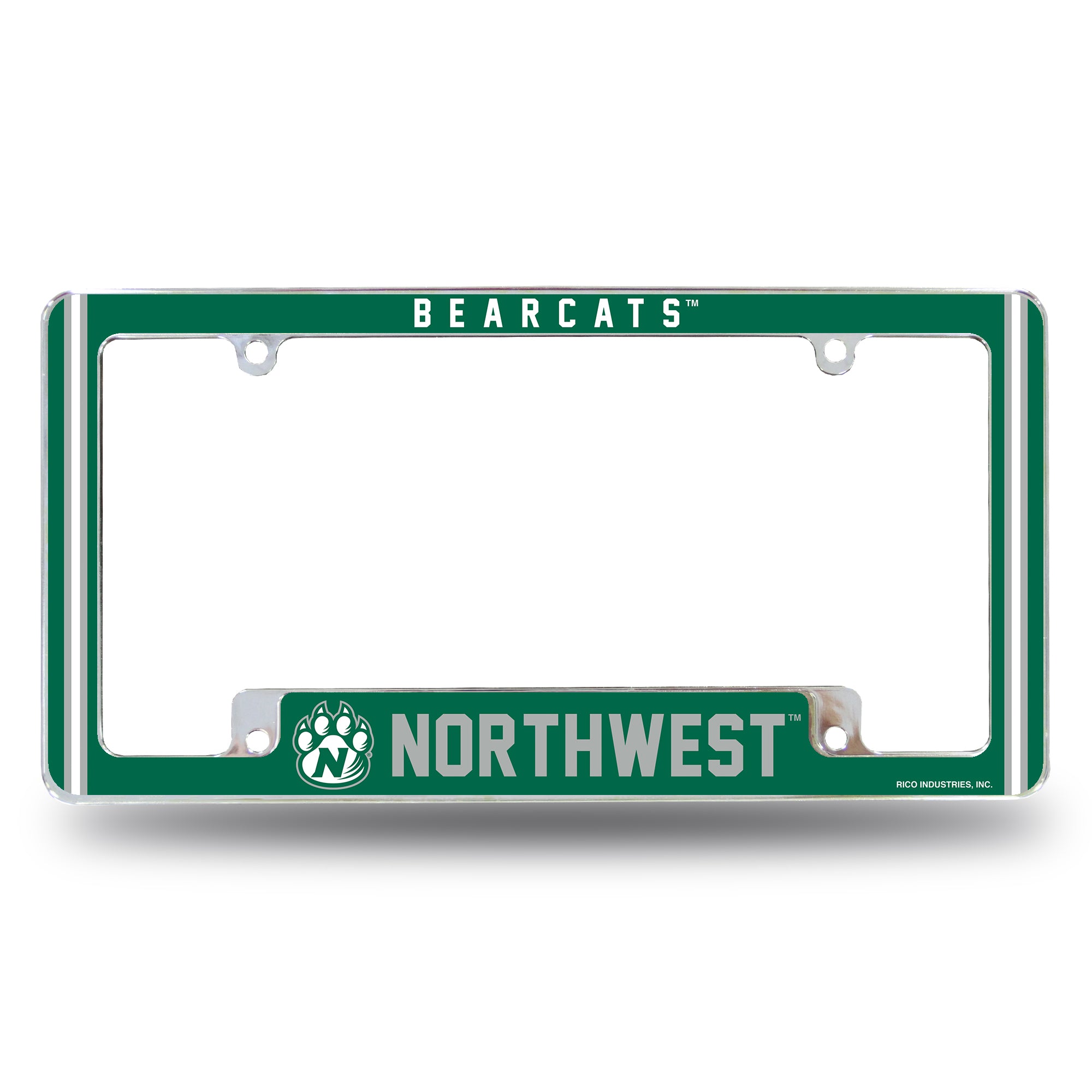 NCAA  Northwest Missouri State Bearcats Classic 12" x 6" Chrome All Over Automotive License Plate Frame for Car/Truck/SUV