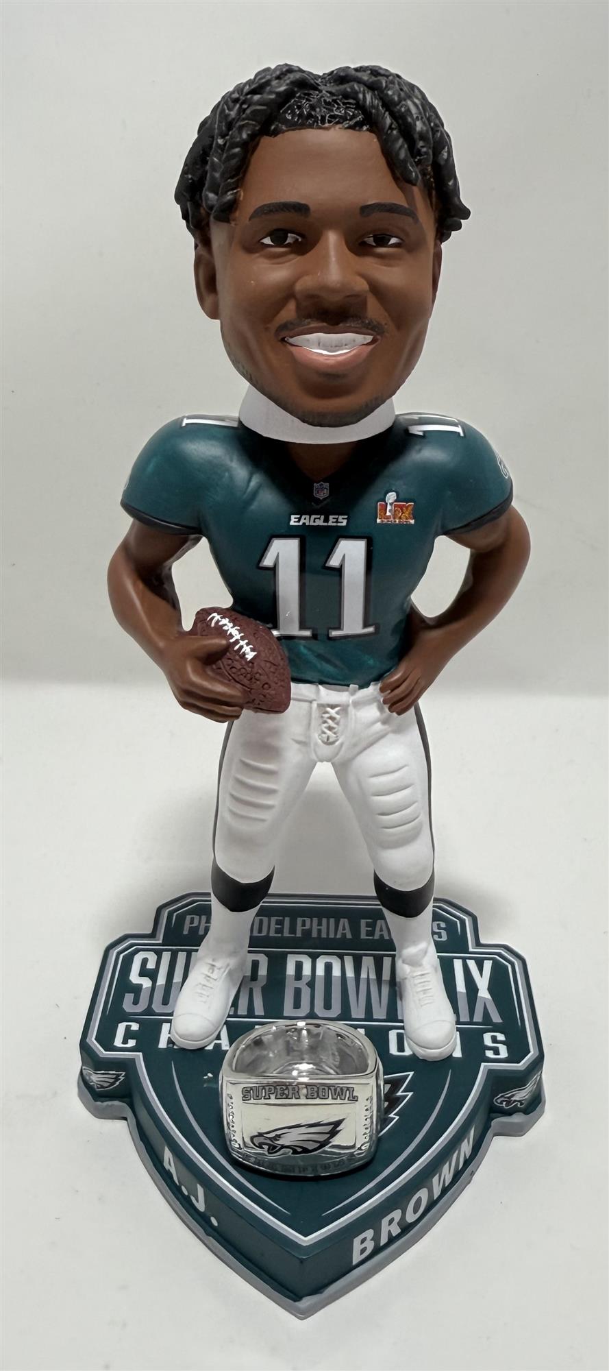AJ BROWN 2025 SUPER BOWL LIX CHAMPIONS FOCO PHILADELPHIA EAGLES BOBBLEHEAD - Sports Gifts, Sports Memorabilia, Sports Collectibles, Fan Shop