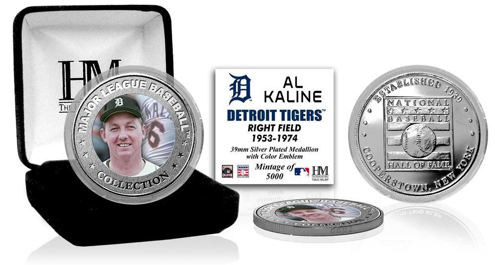 Al Kaline Baseball Hall of Fame Silver Color Coin - Sports Collectibles, Sports Memorabilia, Sports Fan Shop, Sports Gifts