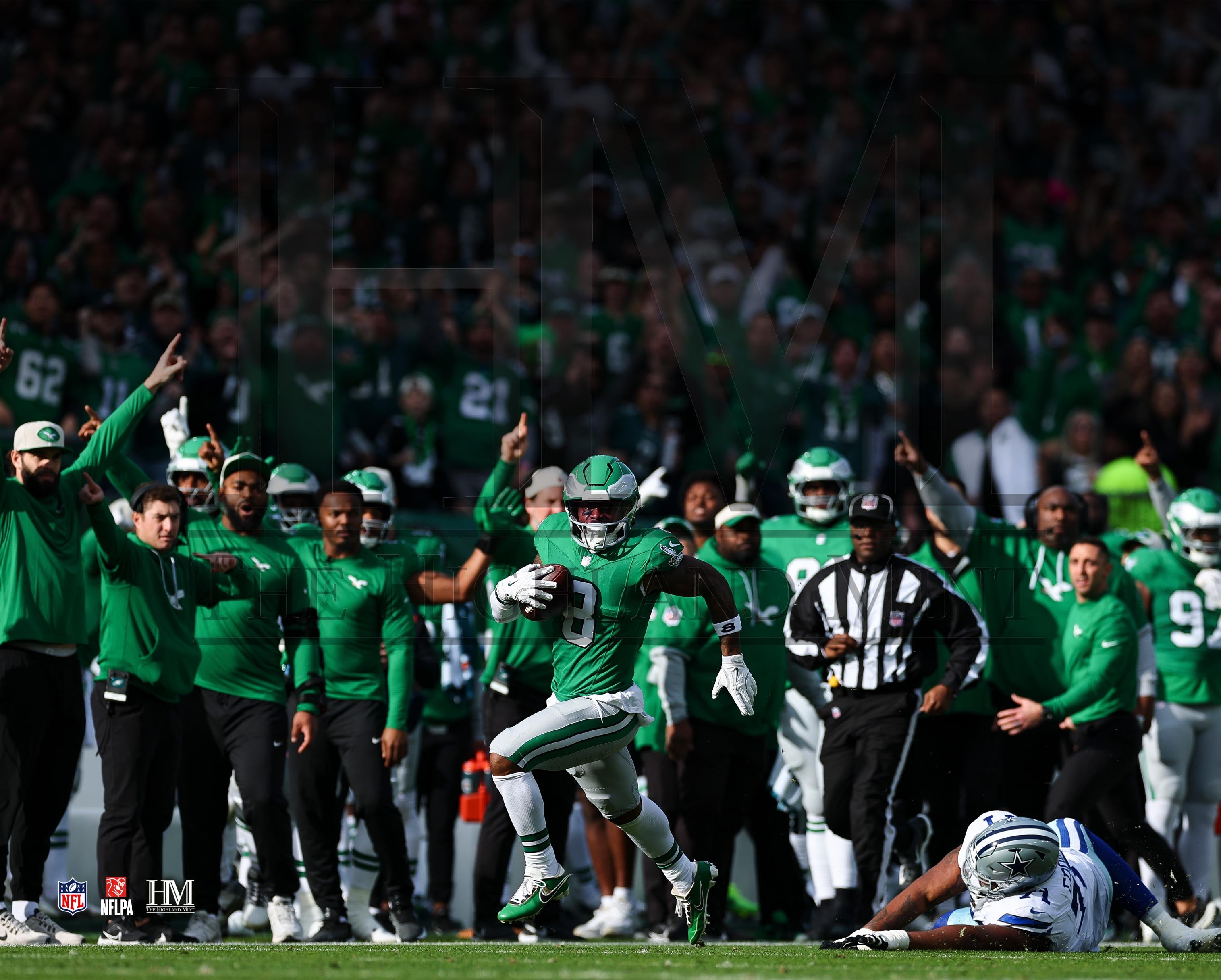 C. J. "Ceedy" Gardner-Johnson Philadelphia Eagles Pick Six VS Cowboys Photo - Sports Collectibles, Sports Memorabilia, Sports Fan Shop, Sports Gifts