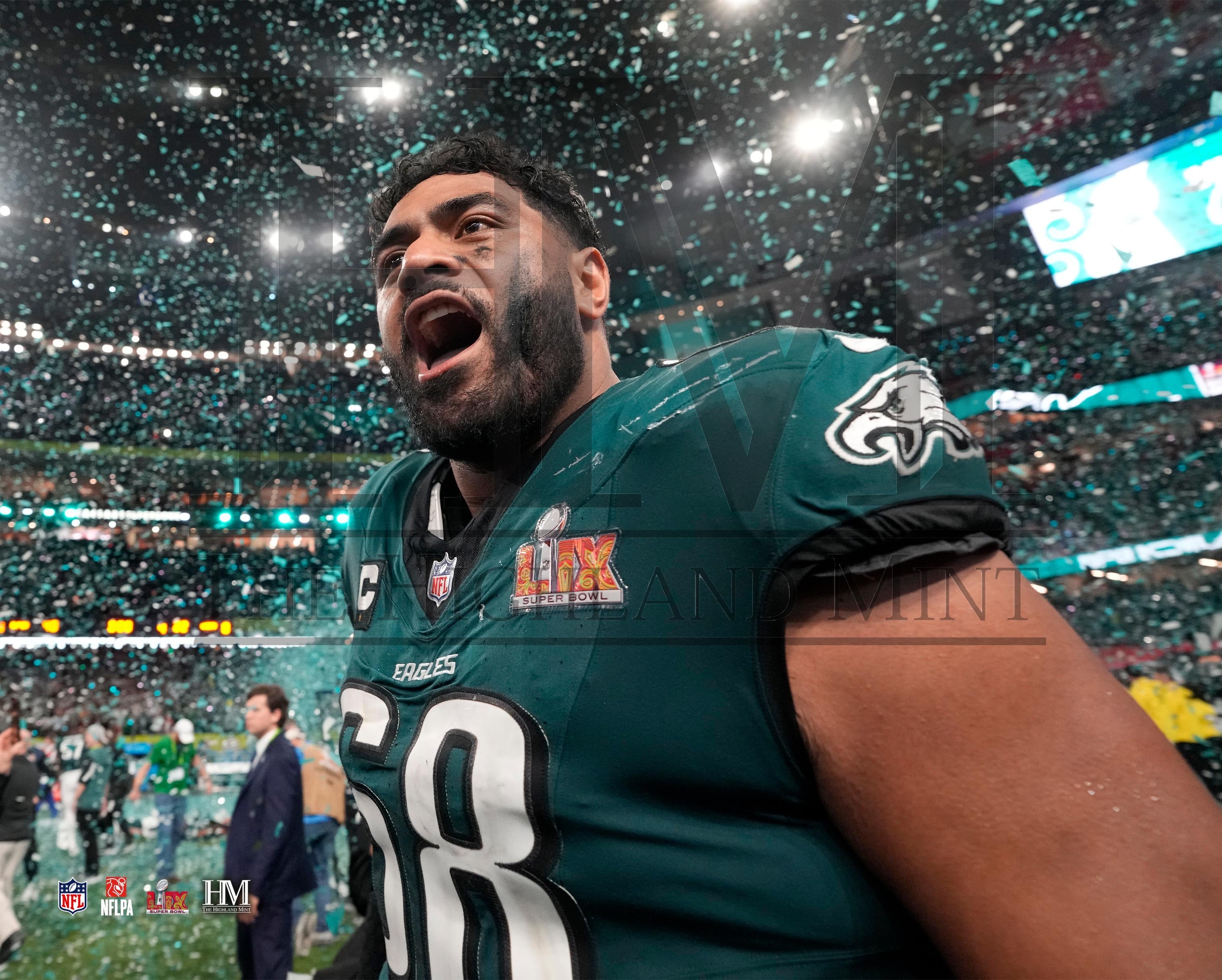 Jordan Mailata Super Bowl LIX Eagles Celebration Photo - Sports Collectibles, Sports Memorabilia, Sports Fan Shop, Sports Gifts