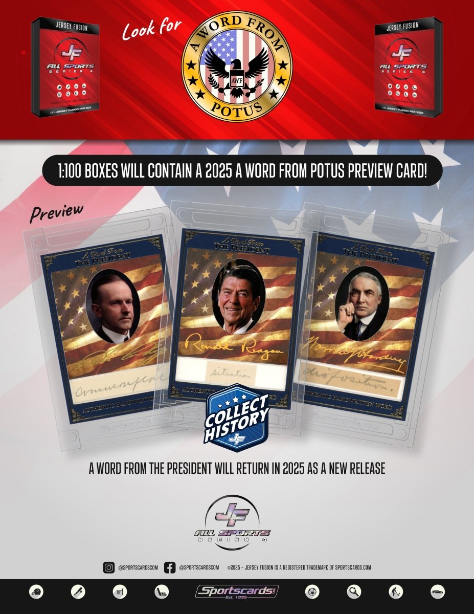 Jersey Fusion All Sports Edition Series 4 Sealed Box - (1) Jersey Fusion Per Box - Sports Gifts, Sports Memorabilia, Sports Collectibles, Fan Shop