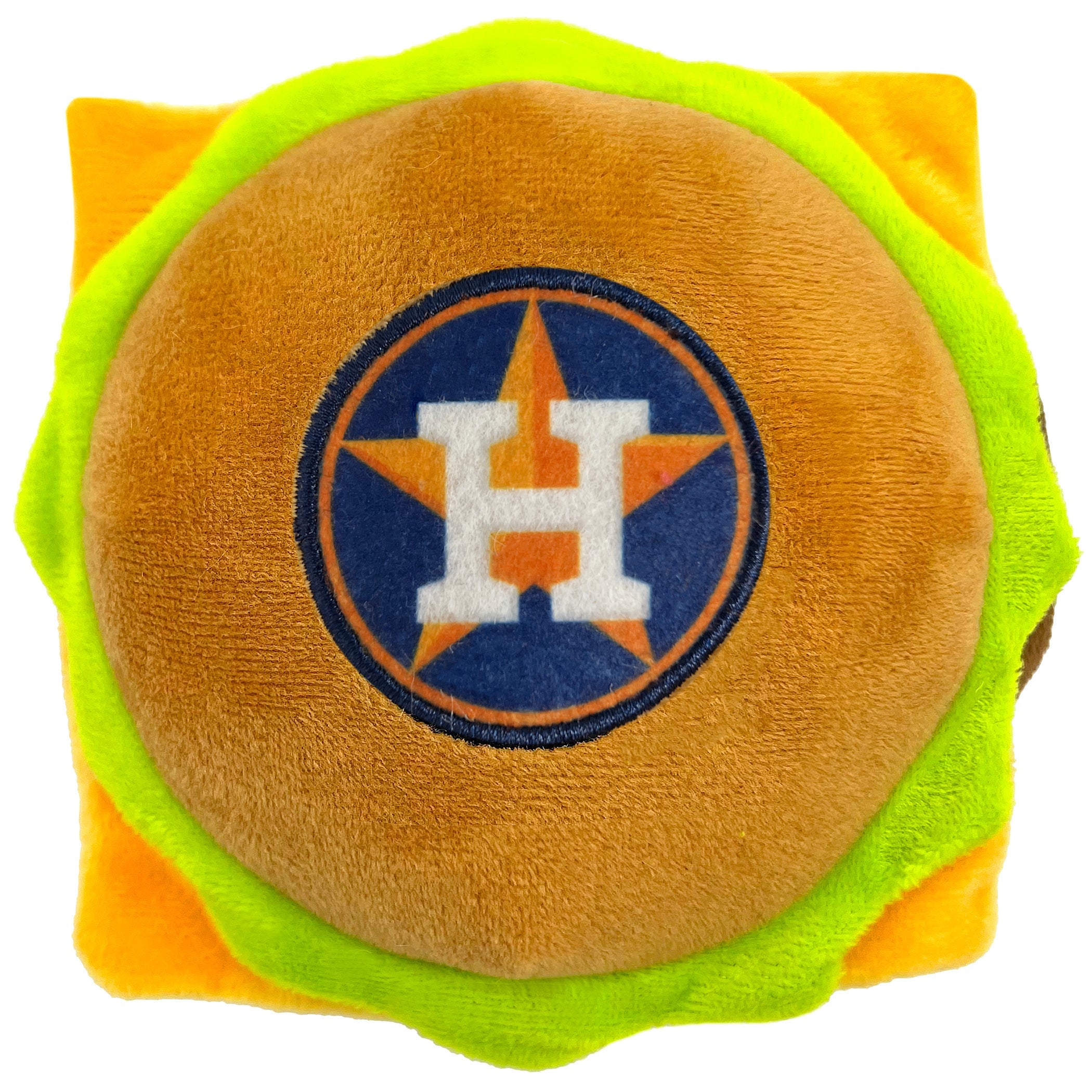Houston Astros Hamburger Toy by Pets First - Sports Collectibles, Sports Memorabilia, Sports Fan Shop, Sports Gifts