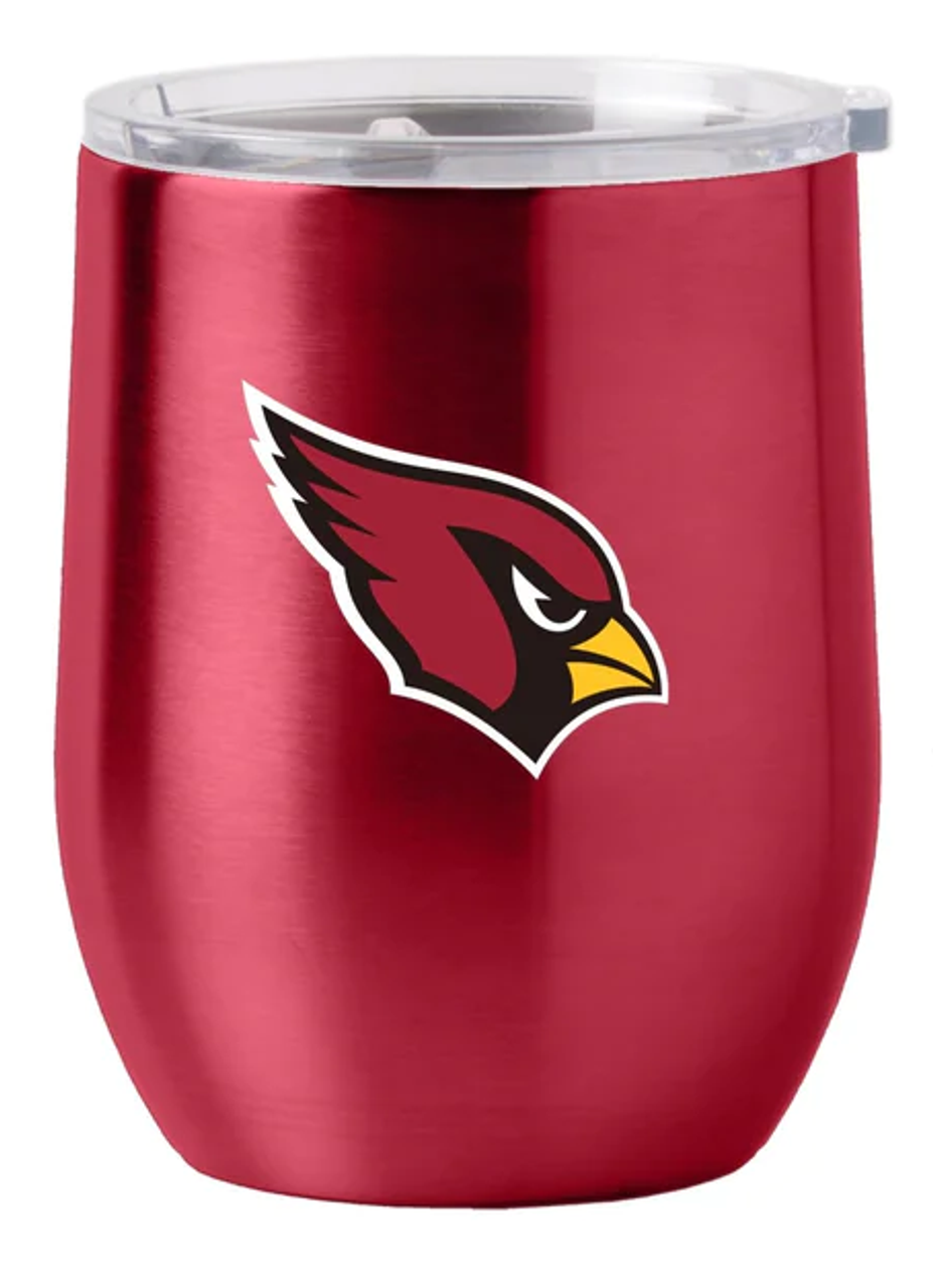 Arizona Cardinals Travel Tumbler 16oz Stainless Steel Curved - Sports Collectibles, Sports Memorabilia, Sports Fan Shop, Sports Gifts