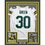 Framed Autographed/Signed Ahman Green 35x39 Green Bay White Football Jersey JSA COA