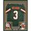 Framed Autographed/Signed Akheem Mesidor 35x39 Miami Green College Football Jersey Beckett BAS COA