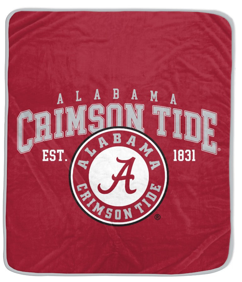 Alabama Crimson Tide 50" x 60" Vintage Arch Block Blanket - Sports Collectibles, Sports Memorabilia, Sports Fan Shop, Sports Gifts