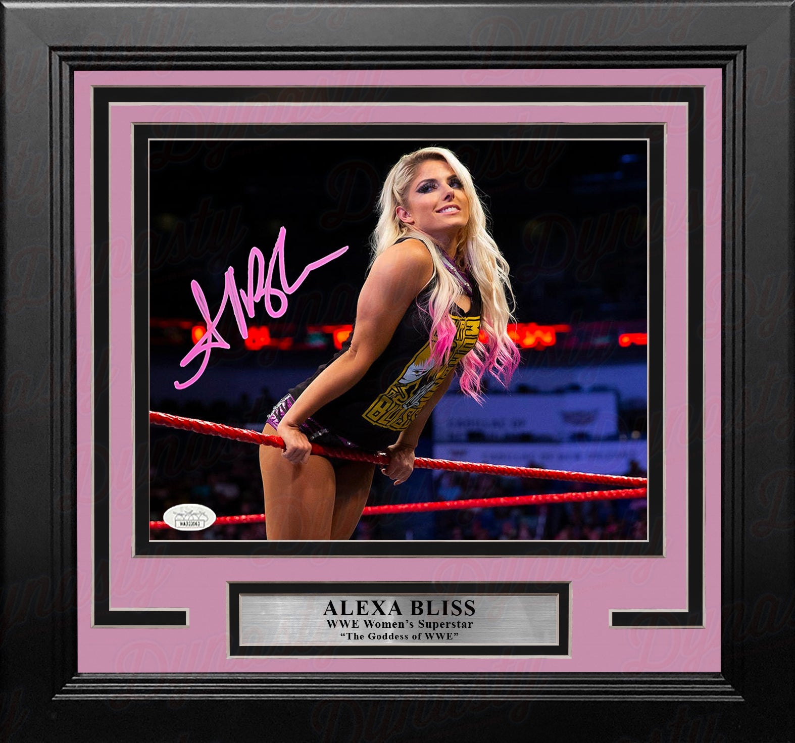 Alexa Bliss Hanging on the Ropes Autographed Framed WWE Wrestling Photo - Sports Collectibles, Sports Memorabilia, Sports Fan Shop, Sports Gifts