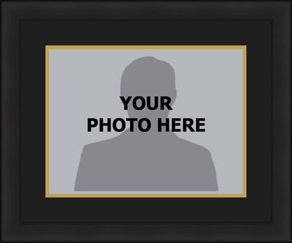 NHL Hockey Photo Picture Frame Kit - Anaheim Ducks (Black Matting, Gold Trim) - Sports Collectibles, Sports Memorabilia, Sports Fan Shop, Sports Gifts