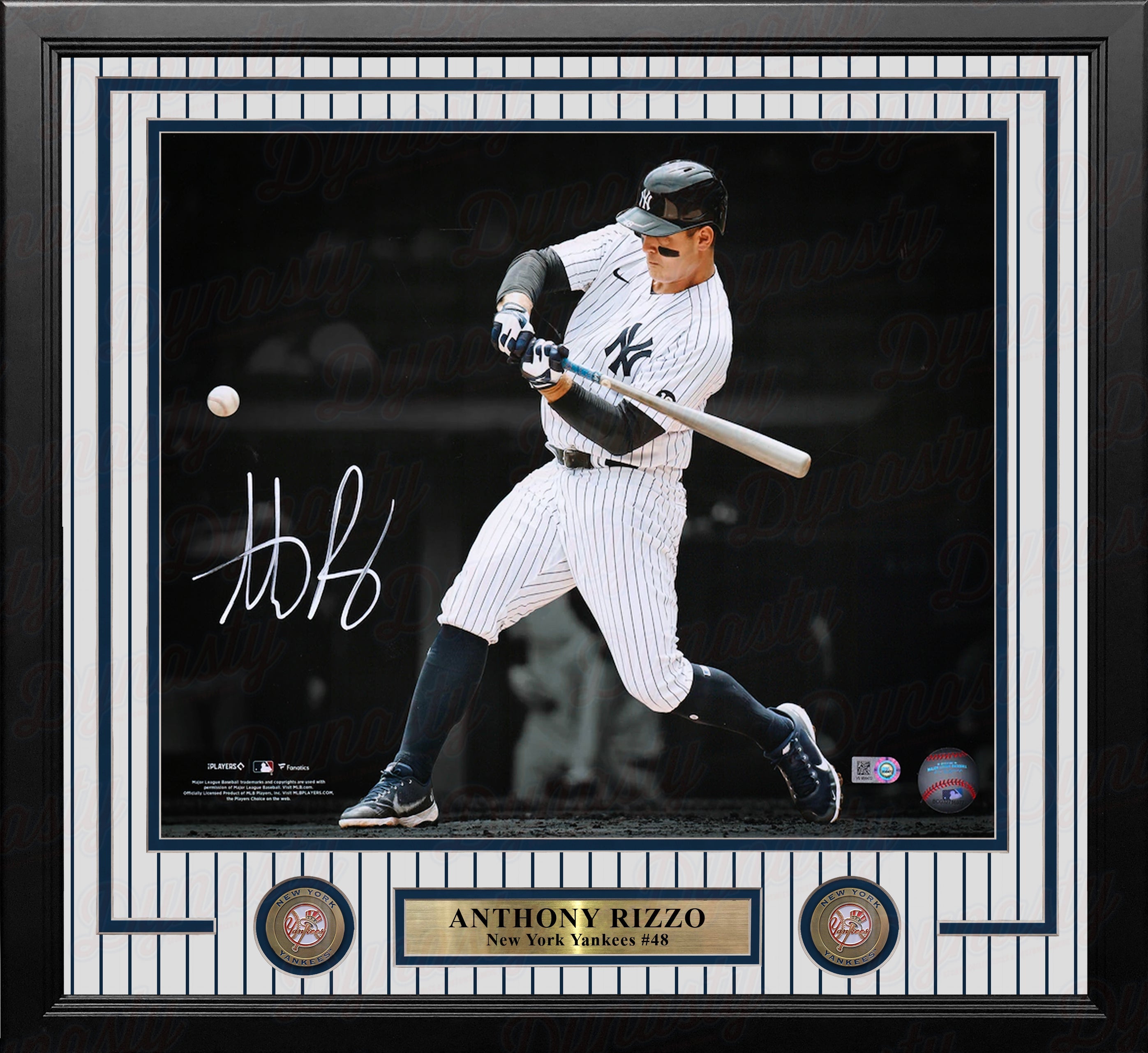 Anthony Rizzo New York Yankees Autographed 11" x 14" Framed Baseball Blackout Photo - Sports Collectibles, Sports Memorabilia, Sports Fan Shop, Sports Gifts