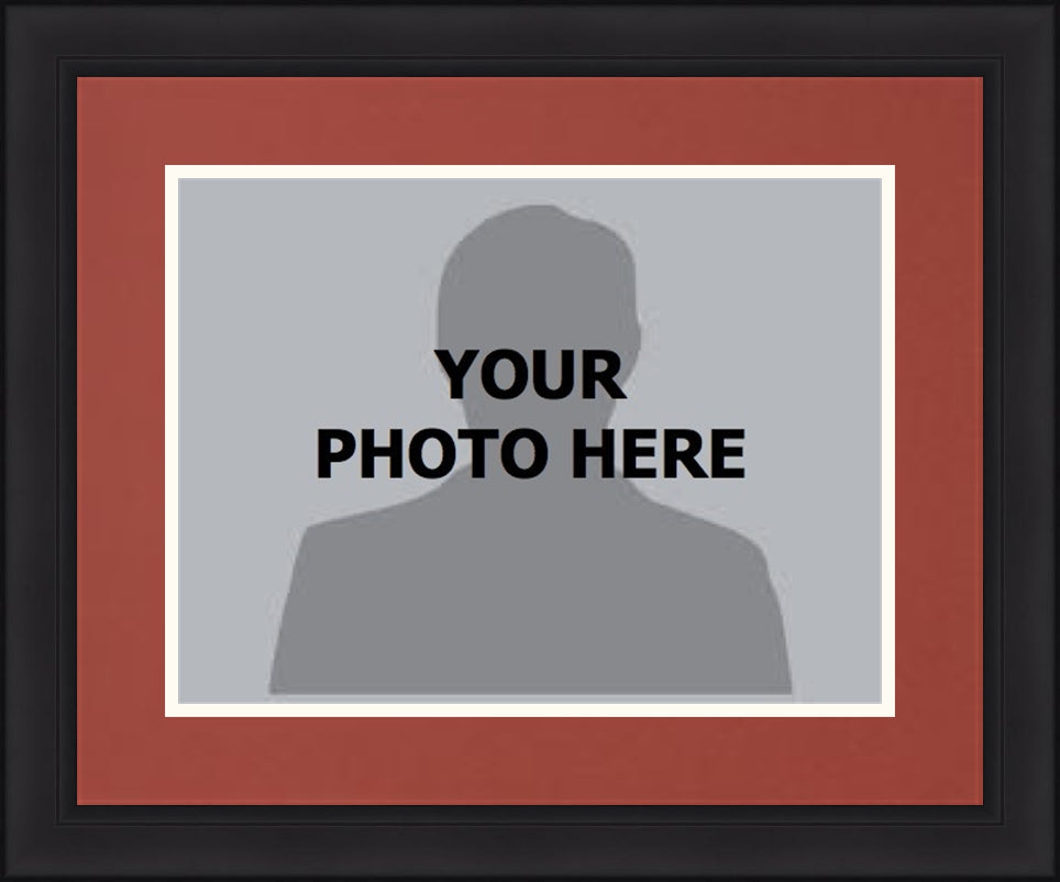 NHL Hockey Photo Picture Frame Kit - Arizona Coyotes (Brick Red Matting, White Trim) - Sports Collectibles, Sports Memorabilia, Sports Fan Shop, Sports Gifts