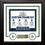 MLB Baseball Photo Picture Frame Kit - Oakland Athletics (Green Matting, White Trim)