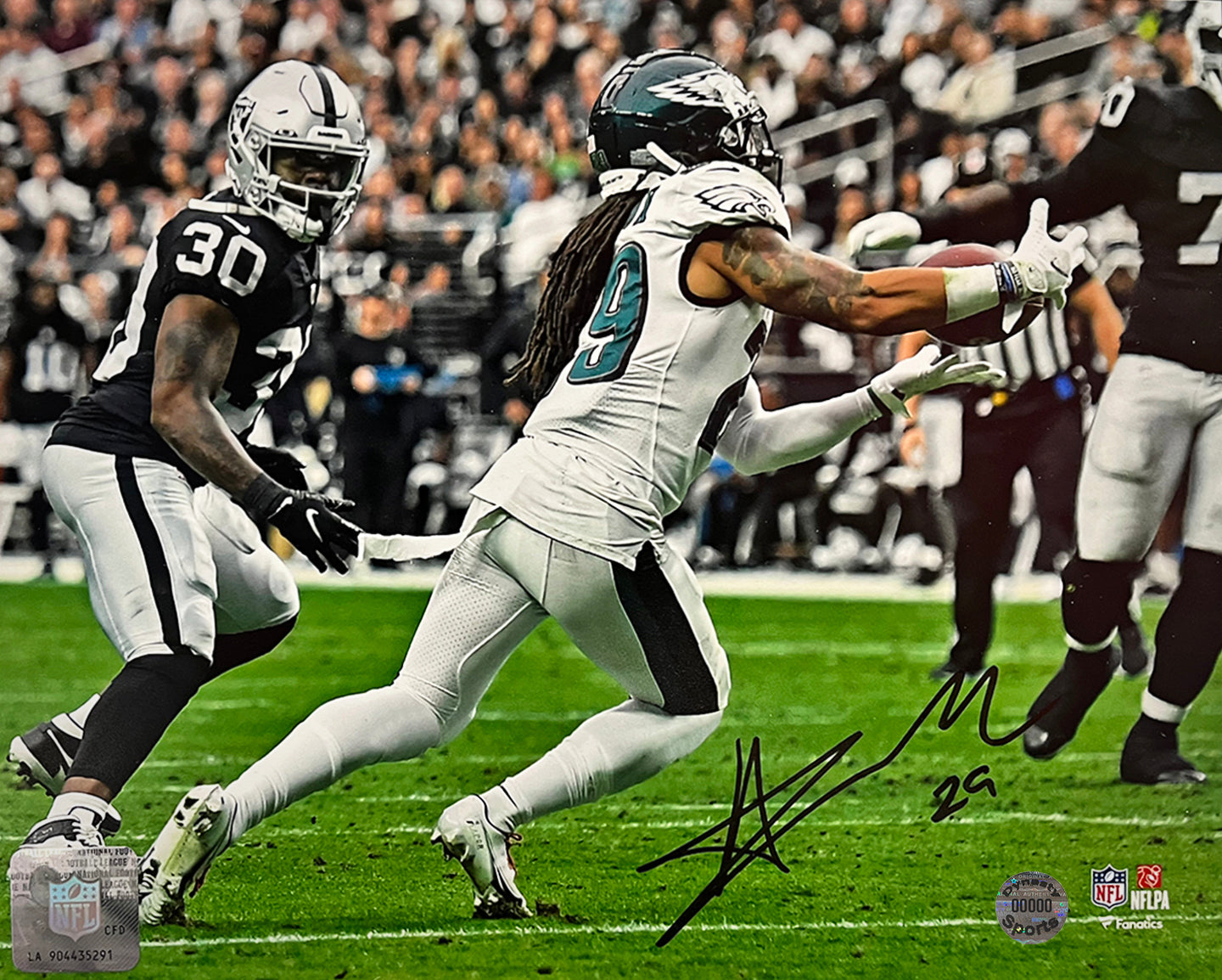 Avonte Maddox Interception v. Raiders Philadelphia Eagles Autographed 8" x 10" Football Photo - Sports Collectibles, Sports Memorabilia, Sports Fan Shop, Sports Gifts