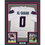 Framed Autographed/Signed Azeez Al Shaair 35x39 Houston White Football Jersey Beckett BAS COA