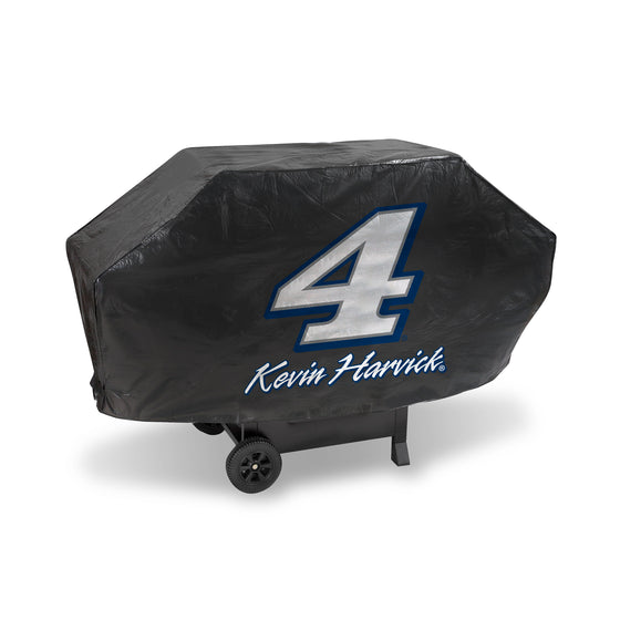 NASCAR Auto Racing Kevin Harvick #4 Black Deluxe Vinyl Grill Cover - 68" Wide/Heavy Duty/Velcro Staps