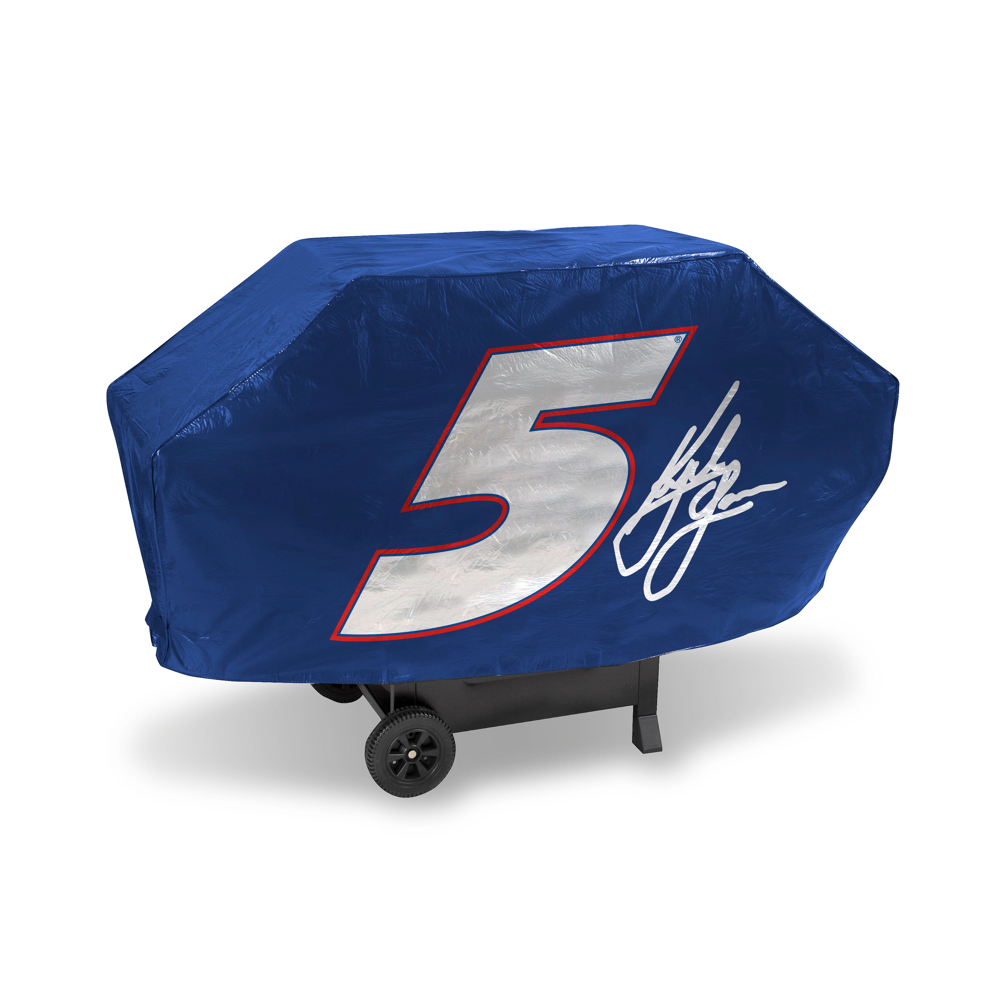 NASCAR Auto Racing Kyle Larson  Deluxe Vinyl Grill Cover - 68" Wide/Heavy Duty/Velcro Staps