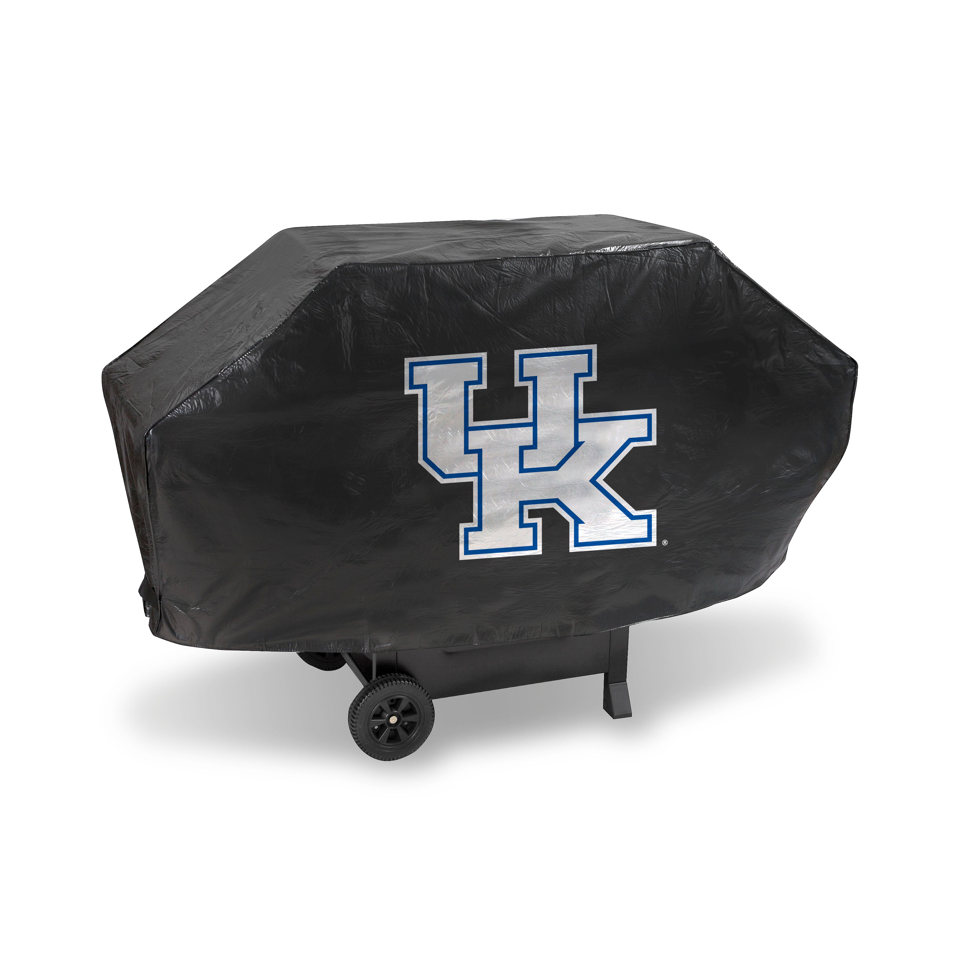 NCAA  Kentucky Wildcats Black Deluxe Vinyl Grill Cover - 68" Wide/Heavy Duty/Velcro Staps
