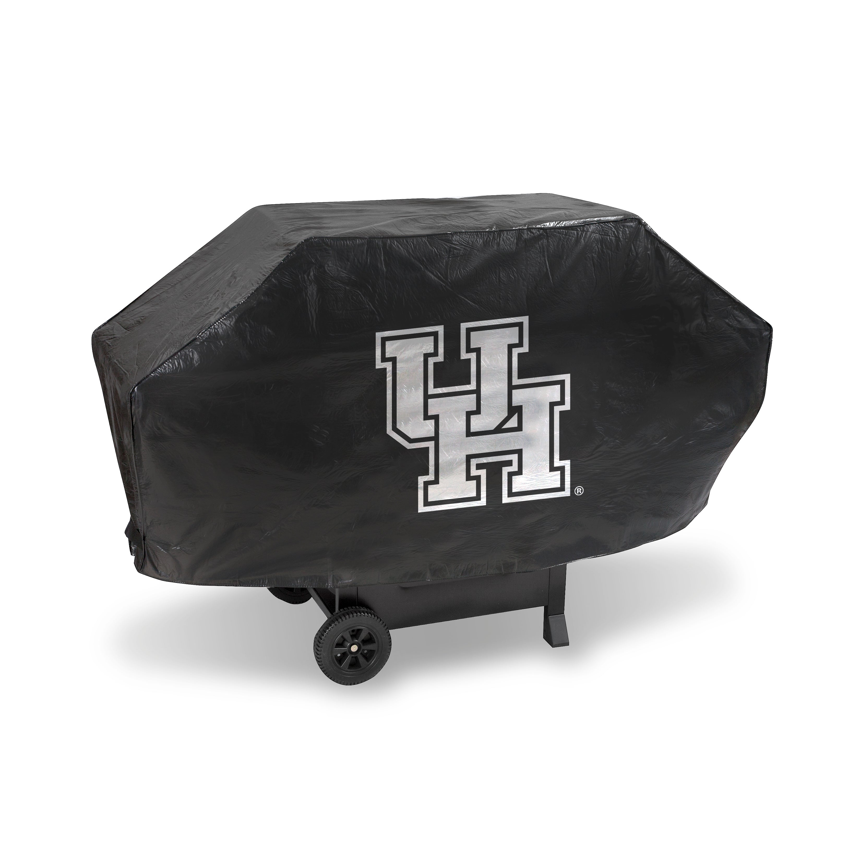 NCAA  Houston Cougars  Deluxe Vinyl Grill Cover - 68" Wide/Heavy Duty/Velcro Staps