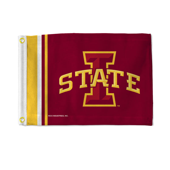NCAA  Iowa State Cyclones Stripes Utility Flag - Double Sided - Great for Boat/Golf Cart/Home ect.
