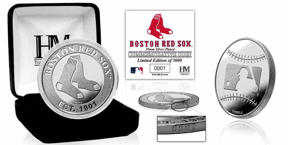 Boston Red Sox Silver Mint Coin - Sports Collectibles, Sports Memorabilia, Sports Fan Shop, Sports Gifts