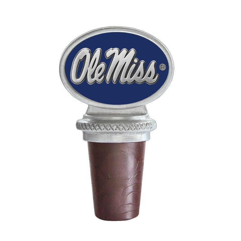 University of Mississippi "Ole Miss" Bottle Stopper - Sports Gifts, Sports Memorabilia, Sports Collectibles, Fan Shop