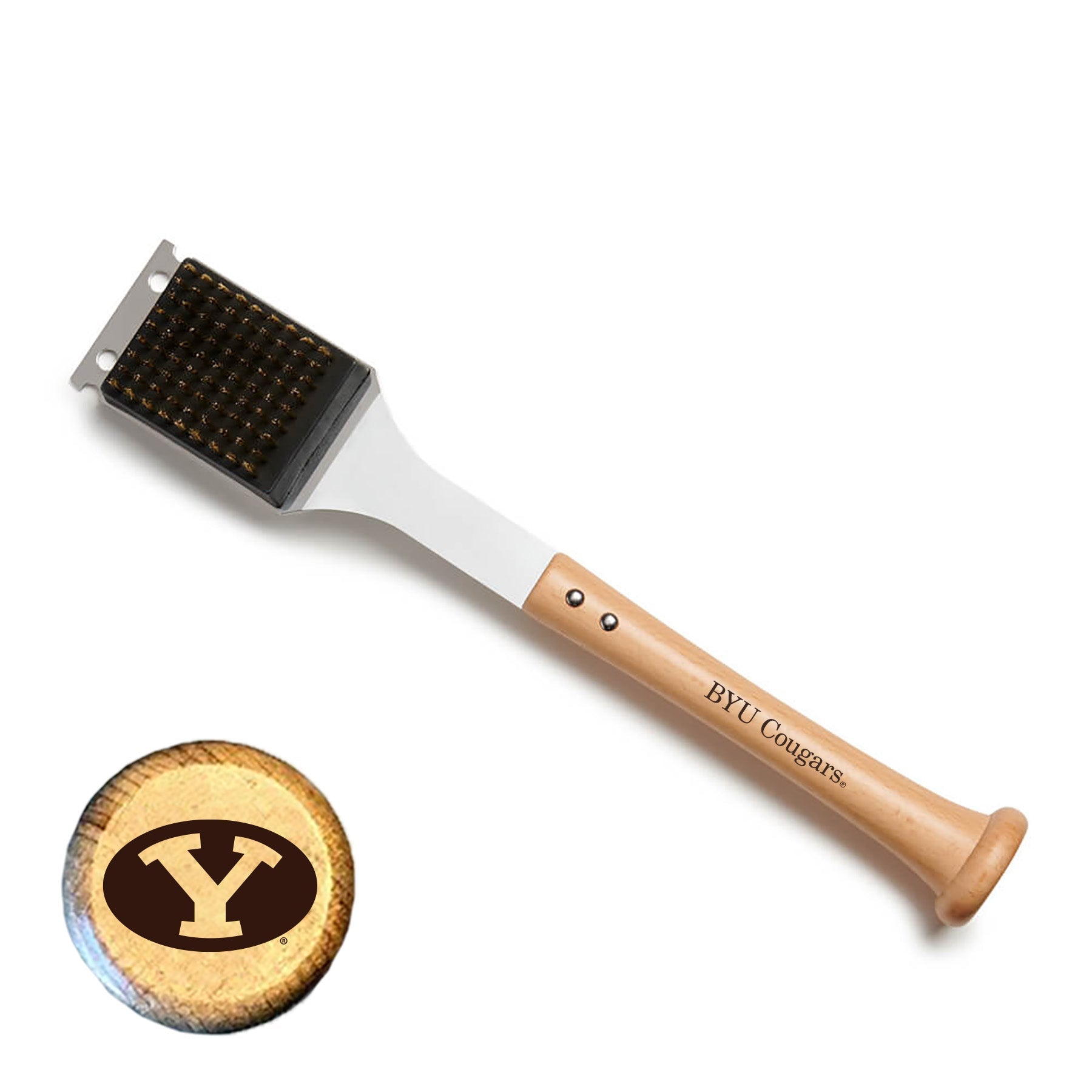 BYU Cougars "BRUSHBACK" Scraper - Sports Collectibles, Sports Memorabilia, Sports Fan Shop, Sports Gifts