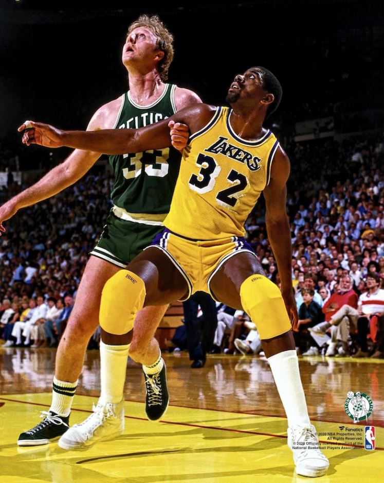 Larry Bird v. Magic Johnson 8" x 10" Basketball Photo - Sports Collectibles, Sports Memorabilia, Sports Fan Shop, Sports Gifts