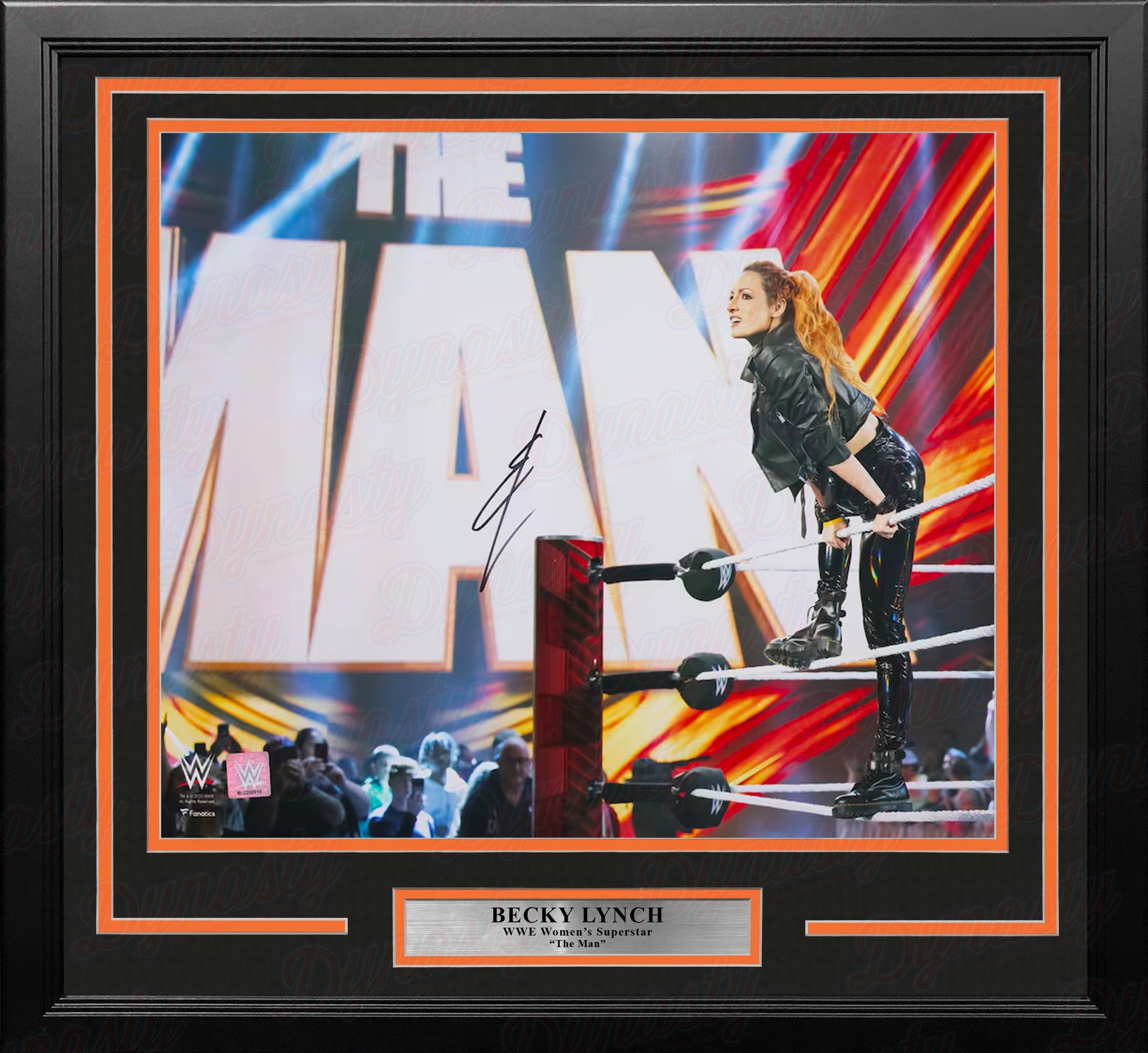 Becky Lynch The Man Entrance Autographed 16" x 20" Framed WWE Wrestling Photo - Sports Collectibles, Sports Memorabilia, Sports Fan Shop, Sports Gifts