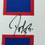 Framed Autographed/Signed Don Beebe 35x39 Buffalo Blue Football Jersey JSA COA