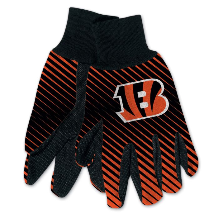Cincinnati Bengals Adult Two-Tone Gloves - Sports Collectibles, Sports Memorabilia, Sports Fan Shop, Sports Gifts