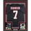 Framed Autographed/Signed Bijan Robinson 35x39 Atlanta Retro Black Football Jersey Beckett BAS COA