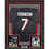 Framed Autographed/Signed Bijan Robinson 35x39 Atlanta Black Football Jersey Beckett BAS COA