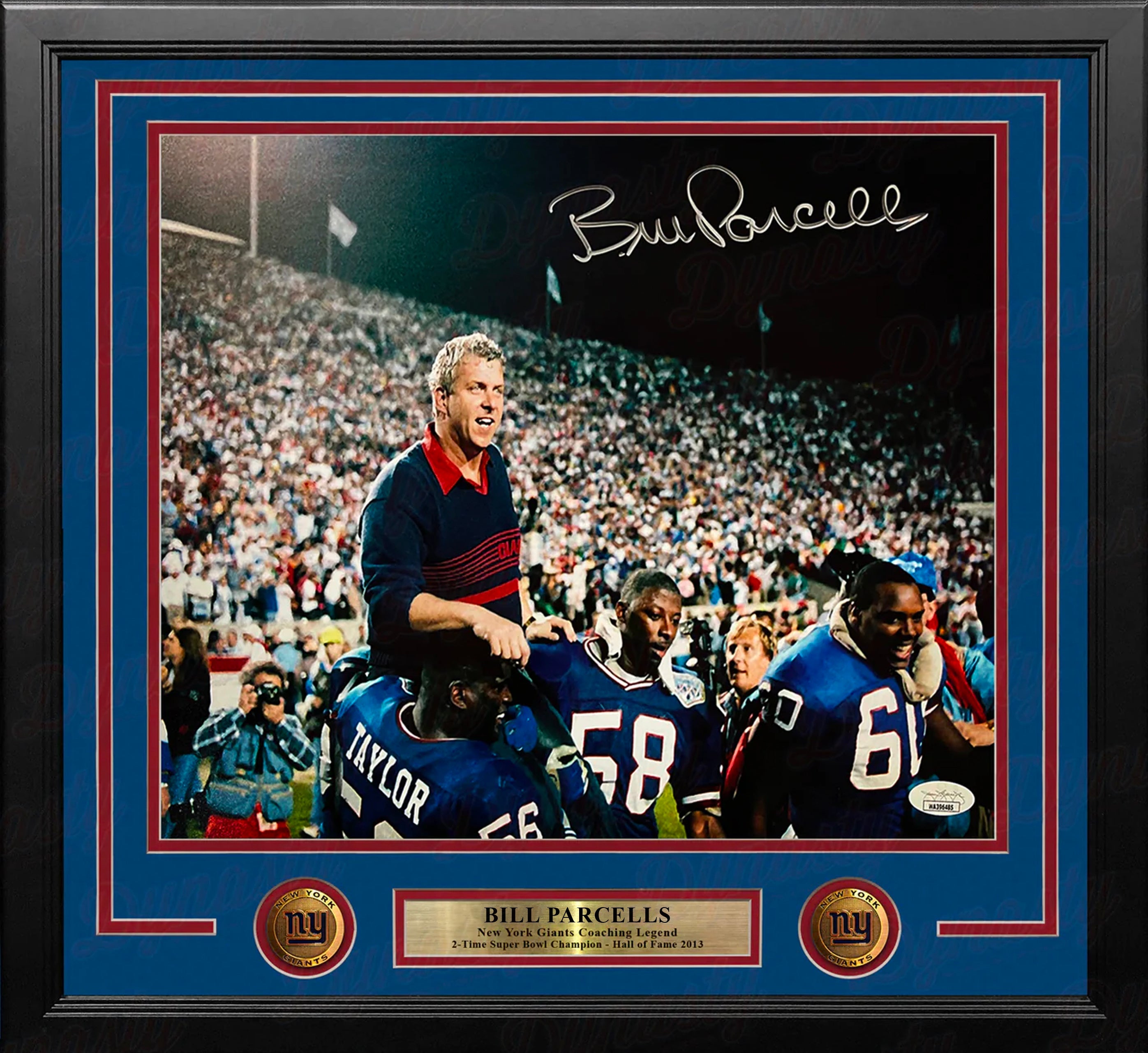 Bill Parcells Carry Off New York Giants Autographed 11x14 Framed Football Photo - JSA Authenticated - Sports Collectibles, Sports Memorabilia, Sports Fan Shop, Sports Gifts