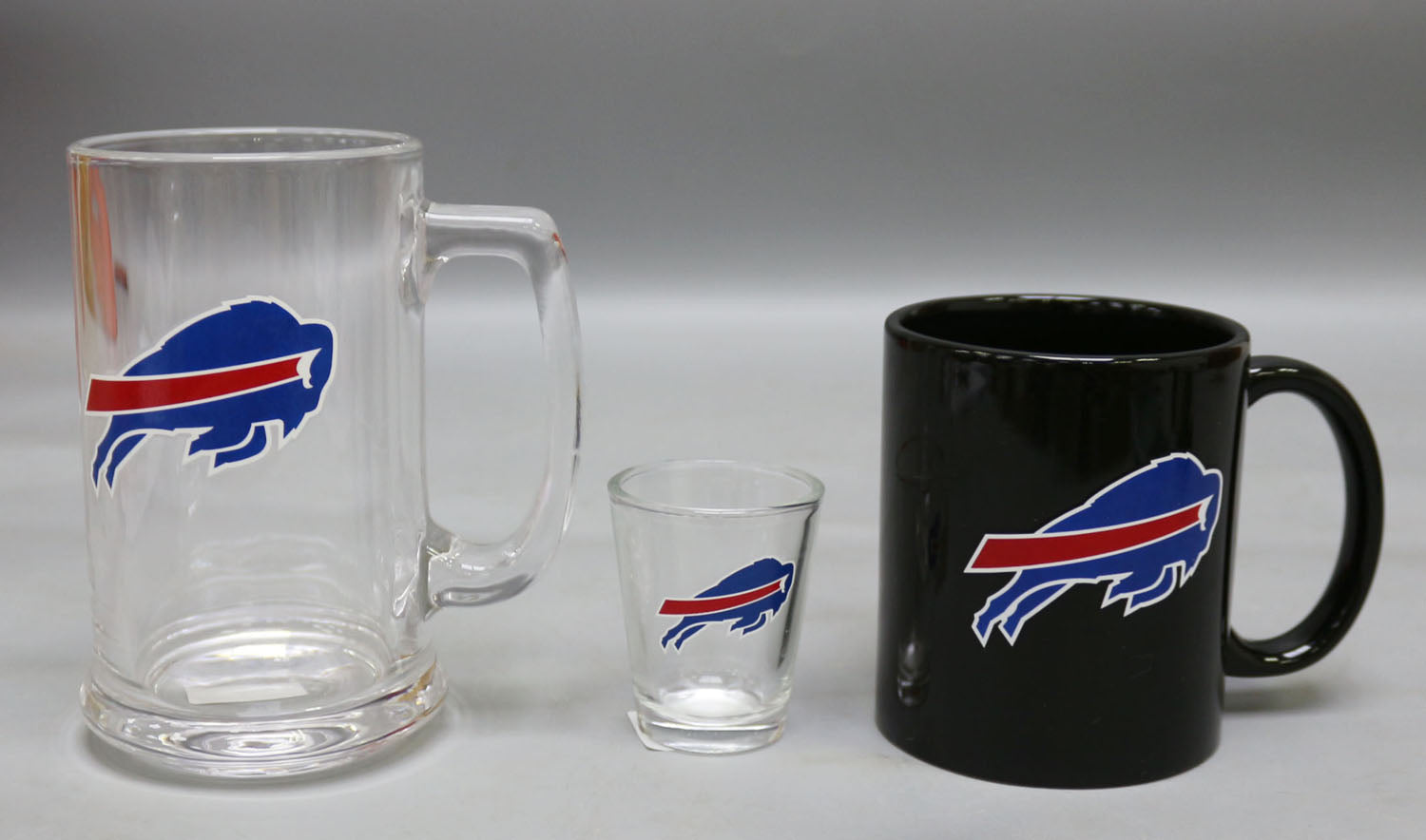 Buffalo Bills 3-Piece Glassware Gift Set - Sports Collectibles, Sports Memorabilia, Sports Fan Shop, Sports Gifts