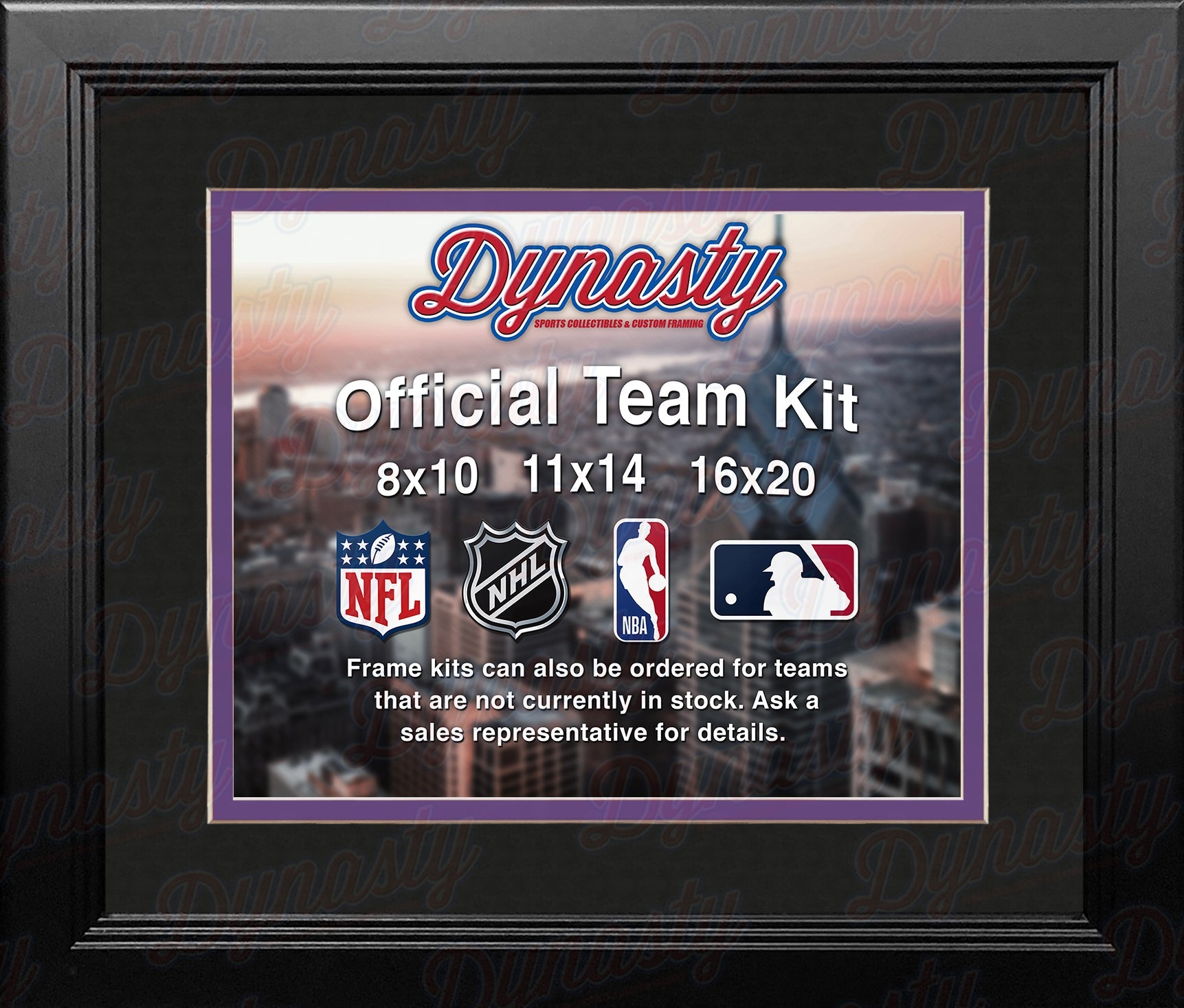NBA Basketball Photo Picture Frame Kit - Sacramento Kings (Black Matting, Purple Trim) - Sports Collectibles, Sports Memorabilia, Sports Fan Shop, Sports Gifts